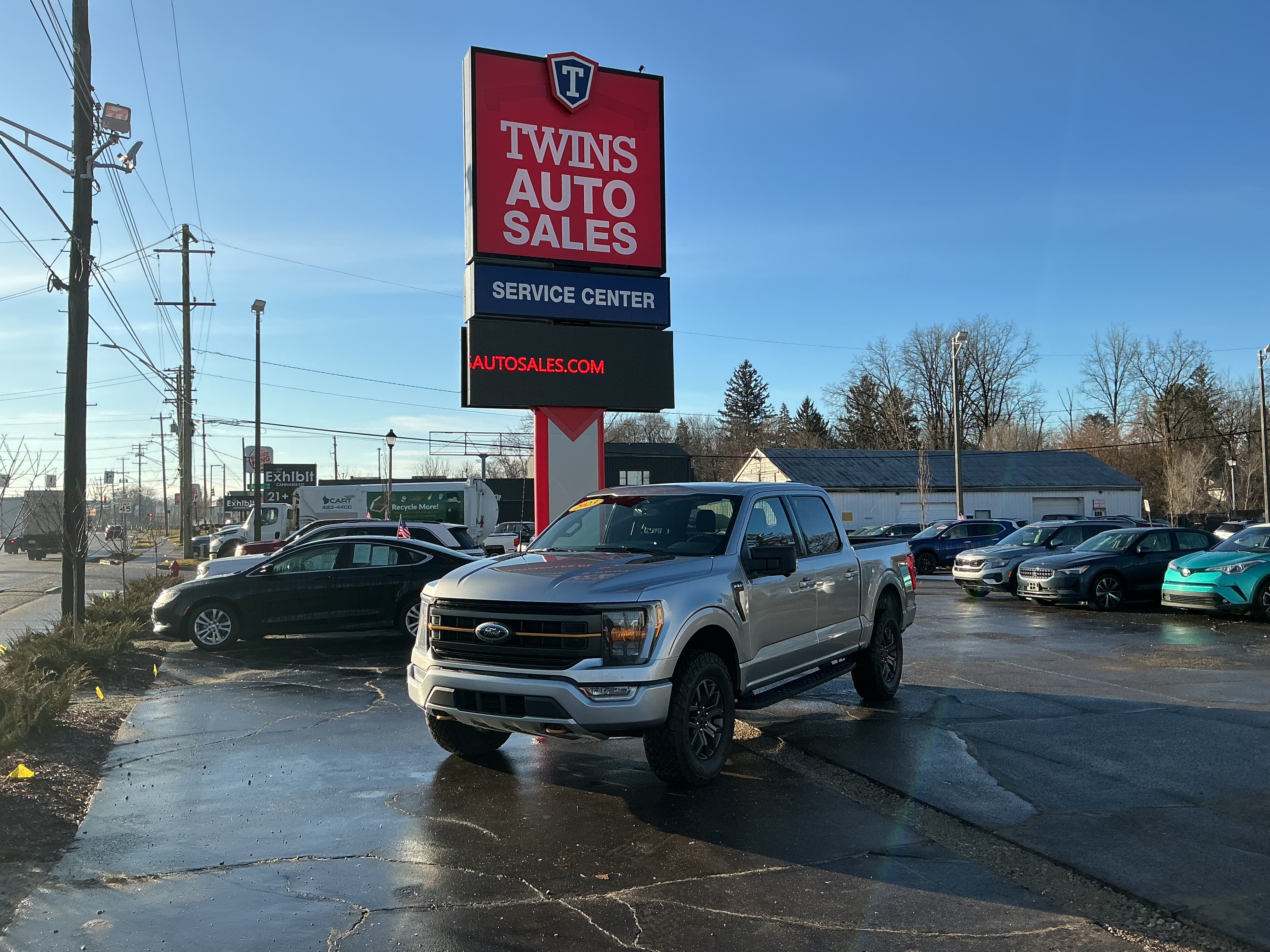 Silver 2023 Ford F-150 Tremor SuperCrew 4WD Pickup Truck Four-Wheel Drive Automatic