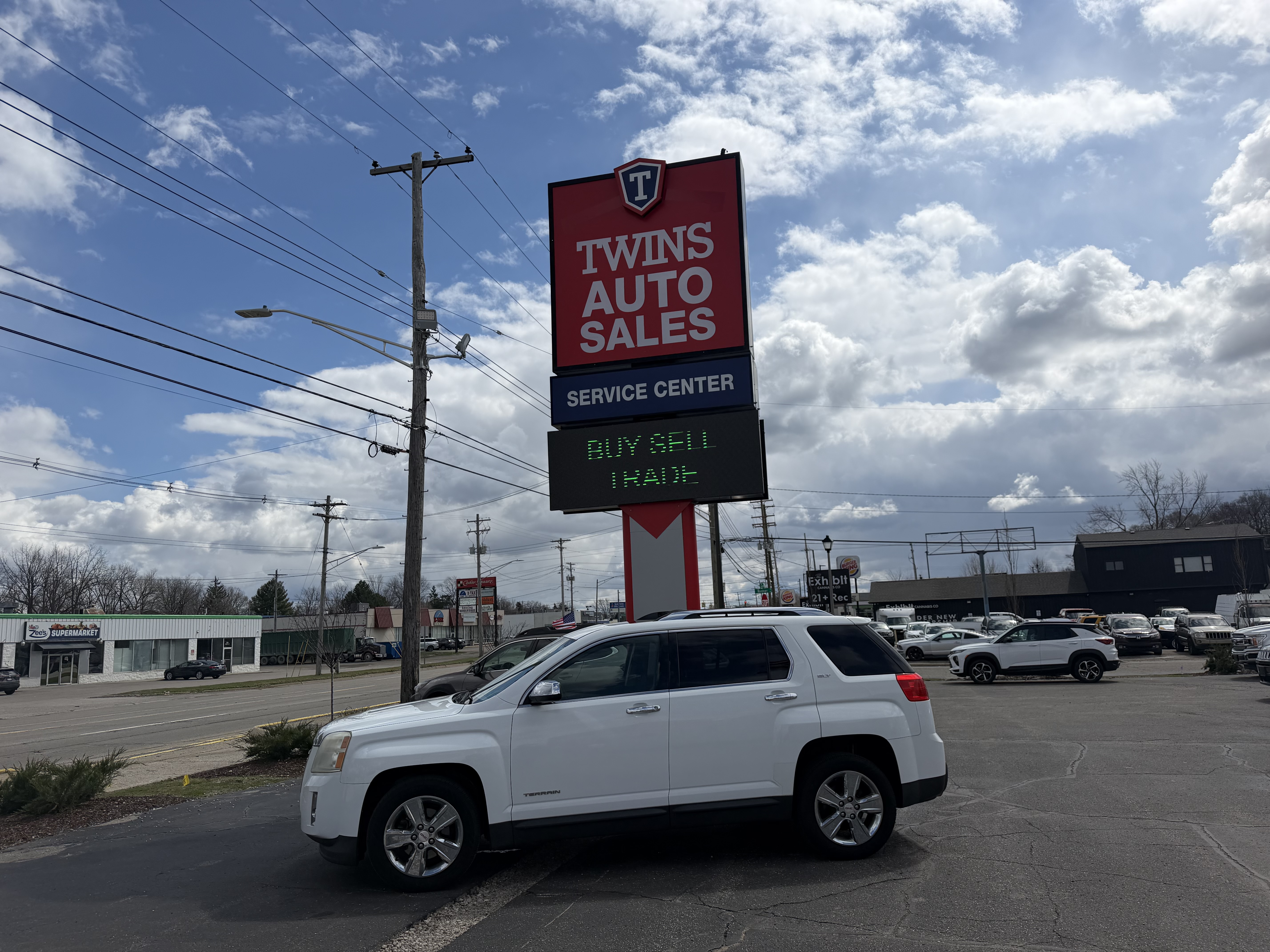 White 2014 GMC Terrain SLT2 SUV / Crossover Front-Wheel Drive 6-Speed Automatic