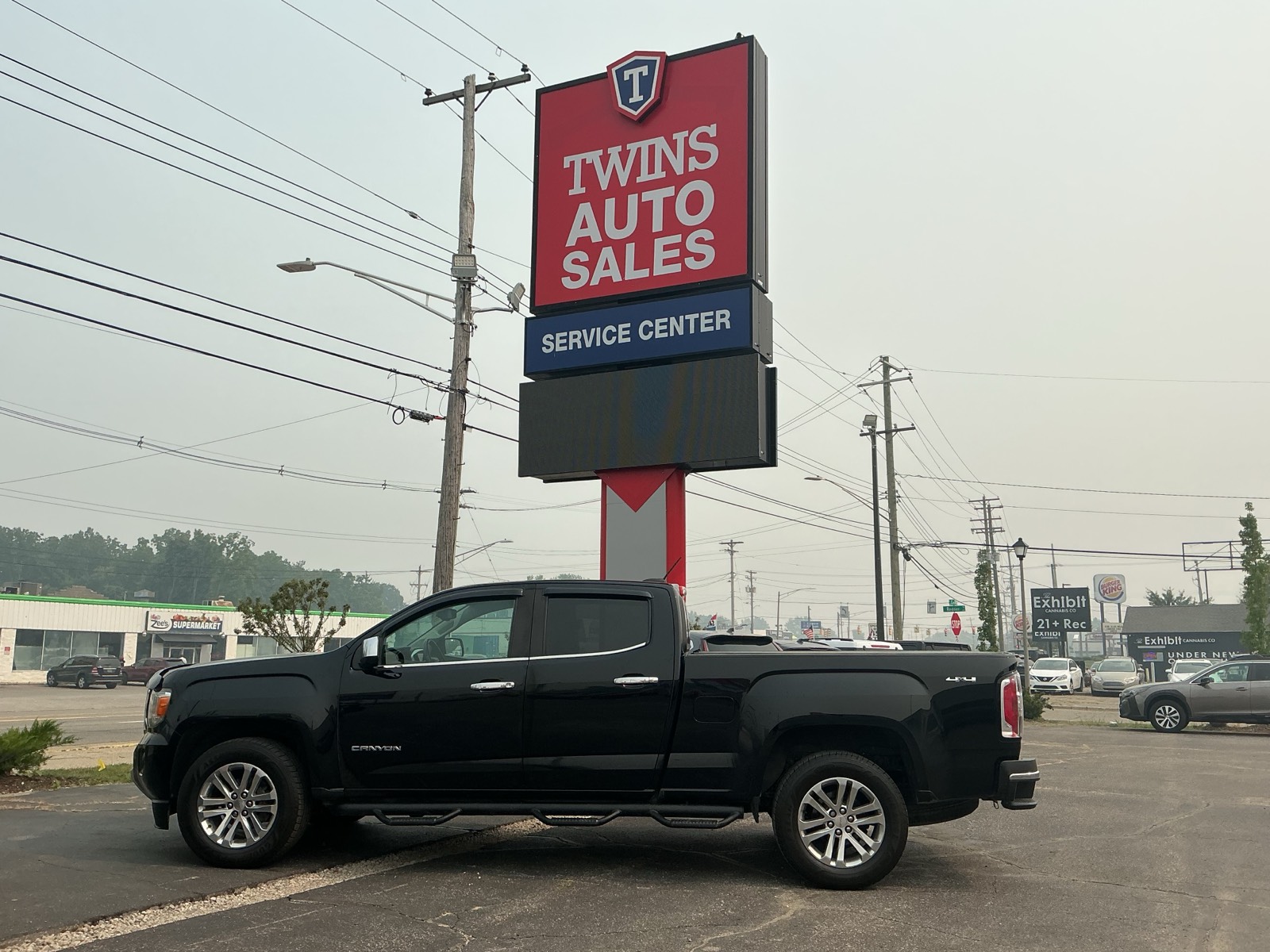 Black 2018 GMC Canyon Pickup Truck Four-Wheel Drive 8-Speed Automatic