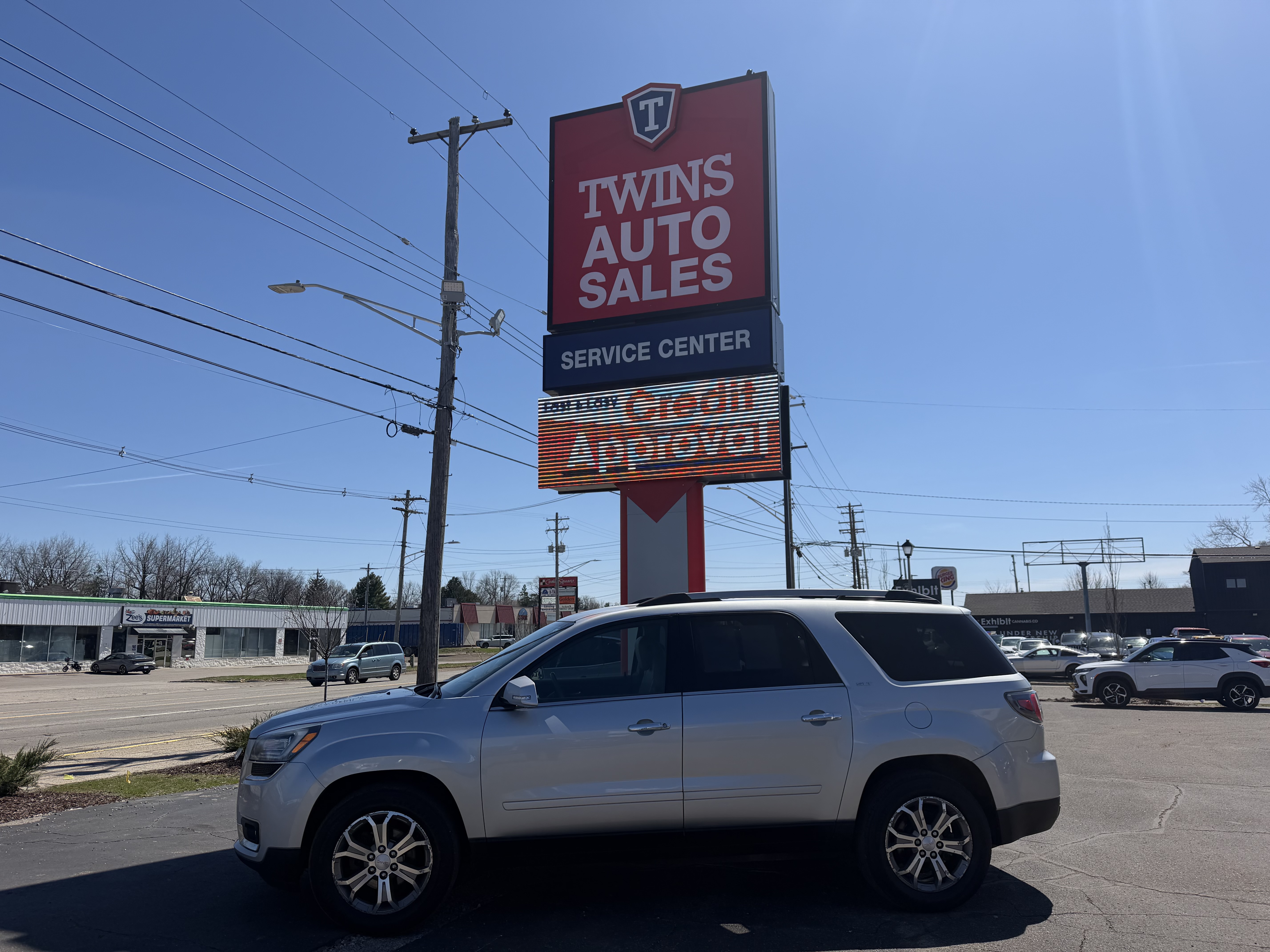 Silver 2015 GMC Acadia SLT-1 AWD SUV / Crossover All-Wheel Drive 6-Speed Automatic
