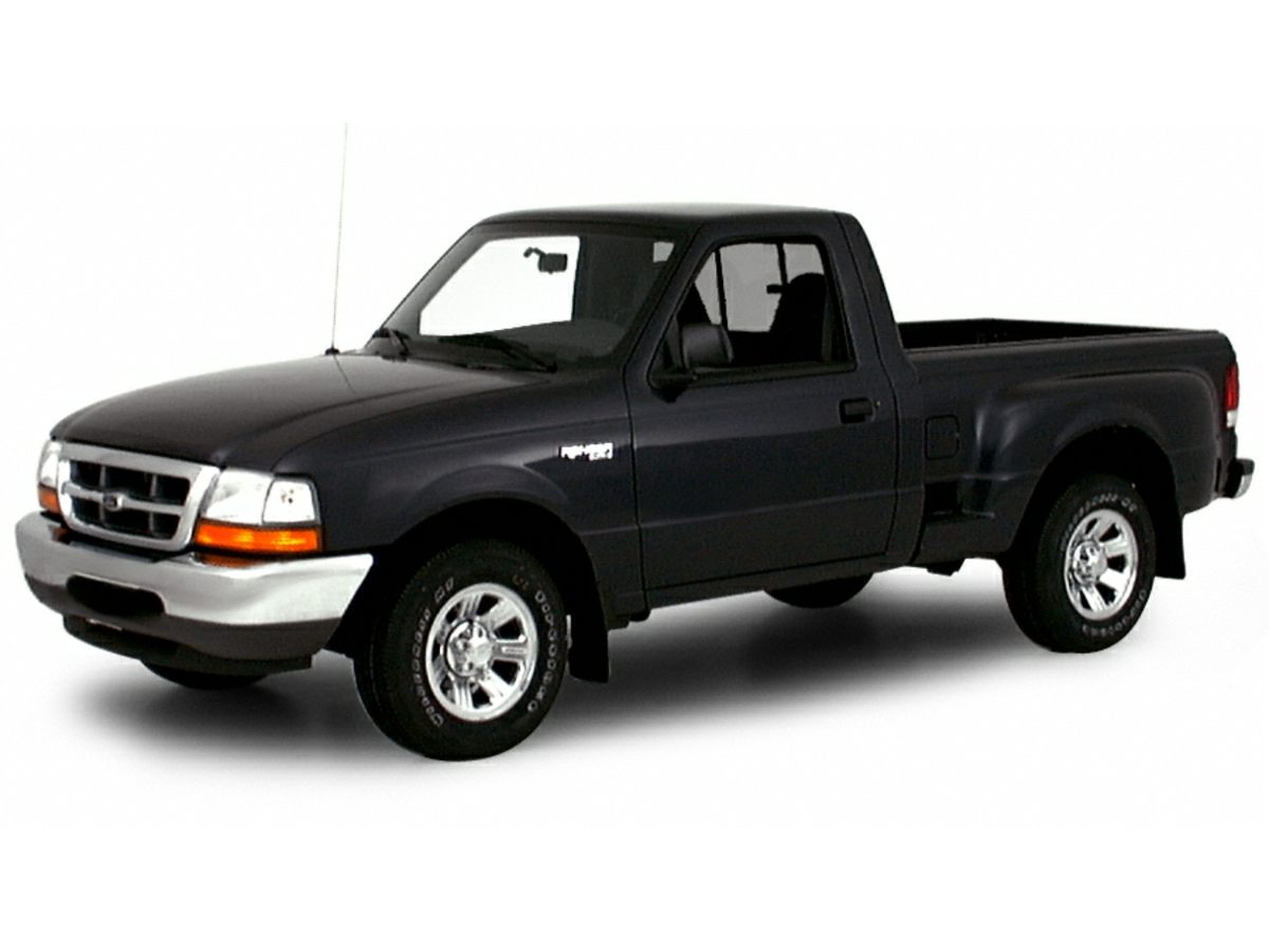 Red 2000 Ford Ranger Pickup Truck 4-Speed Automatic Overdrive