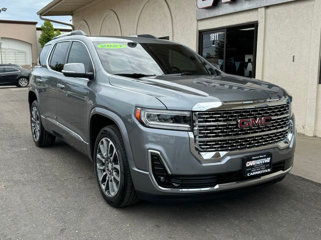 Gray (Steel Metallic) 2021 GMC Acadia SUV / Crossover Front-Wheel Drive 9-Speed Automatic