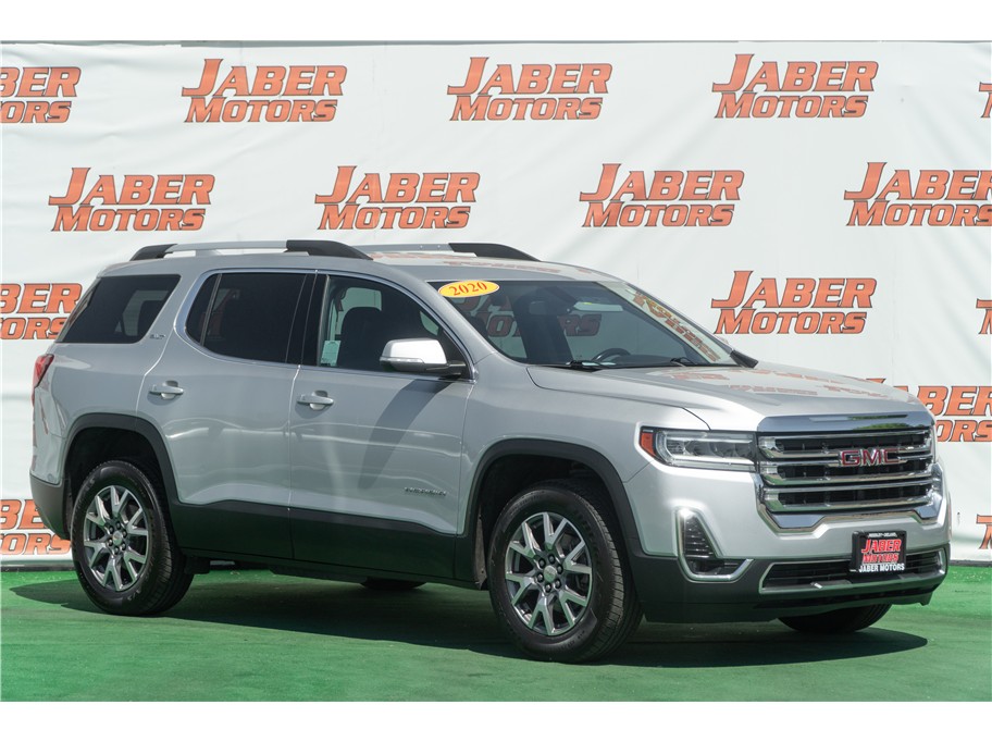 Silver 2020 GMC Acadia SLT FWD SUV / Crossover Front-Wheel Drive 9-Speed Automatic