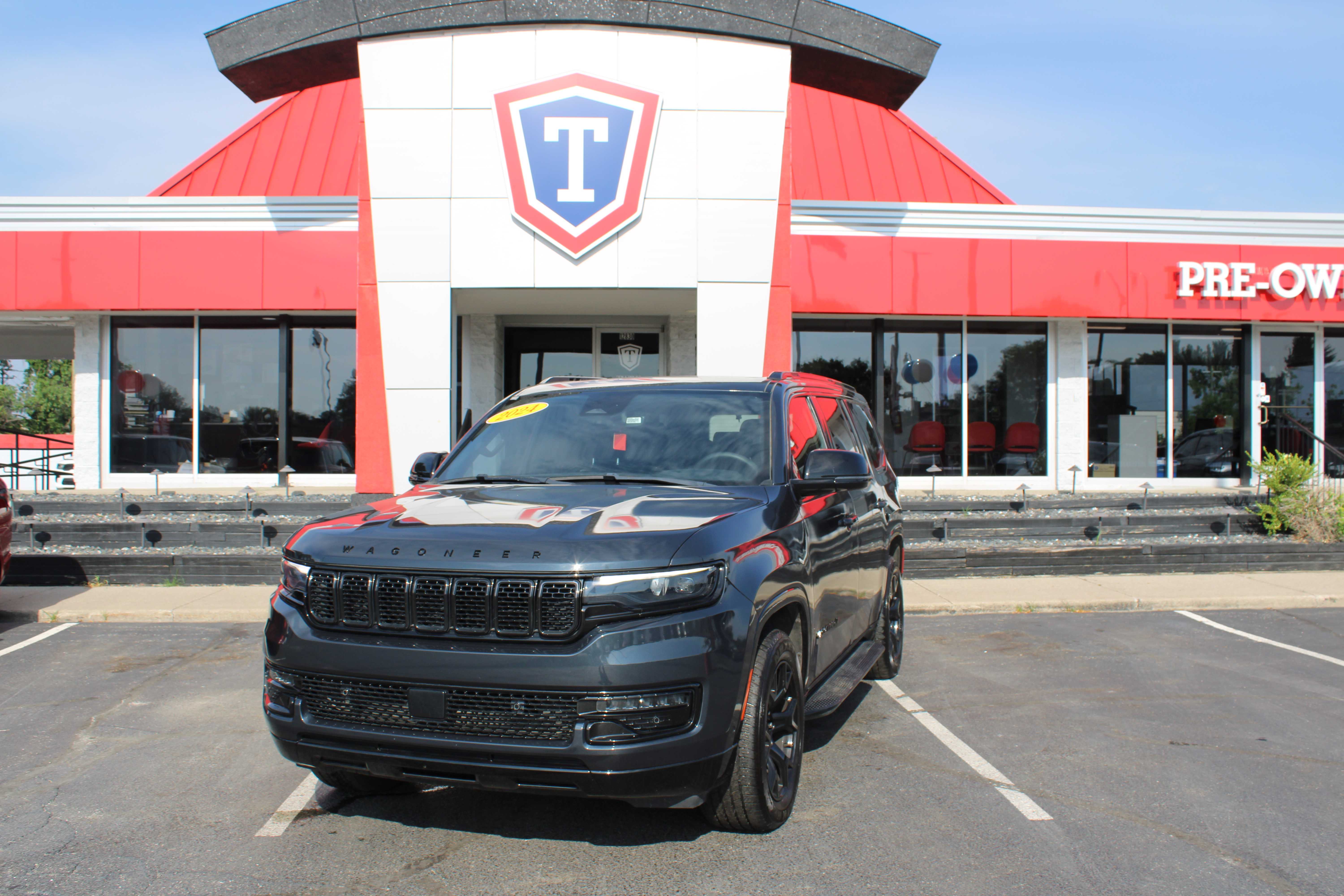 Blue 2024 Jeep Wagoneer SUV / Crossover Four-Wheel Drive 8-Speed Automatic