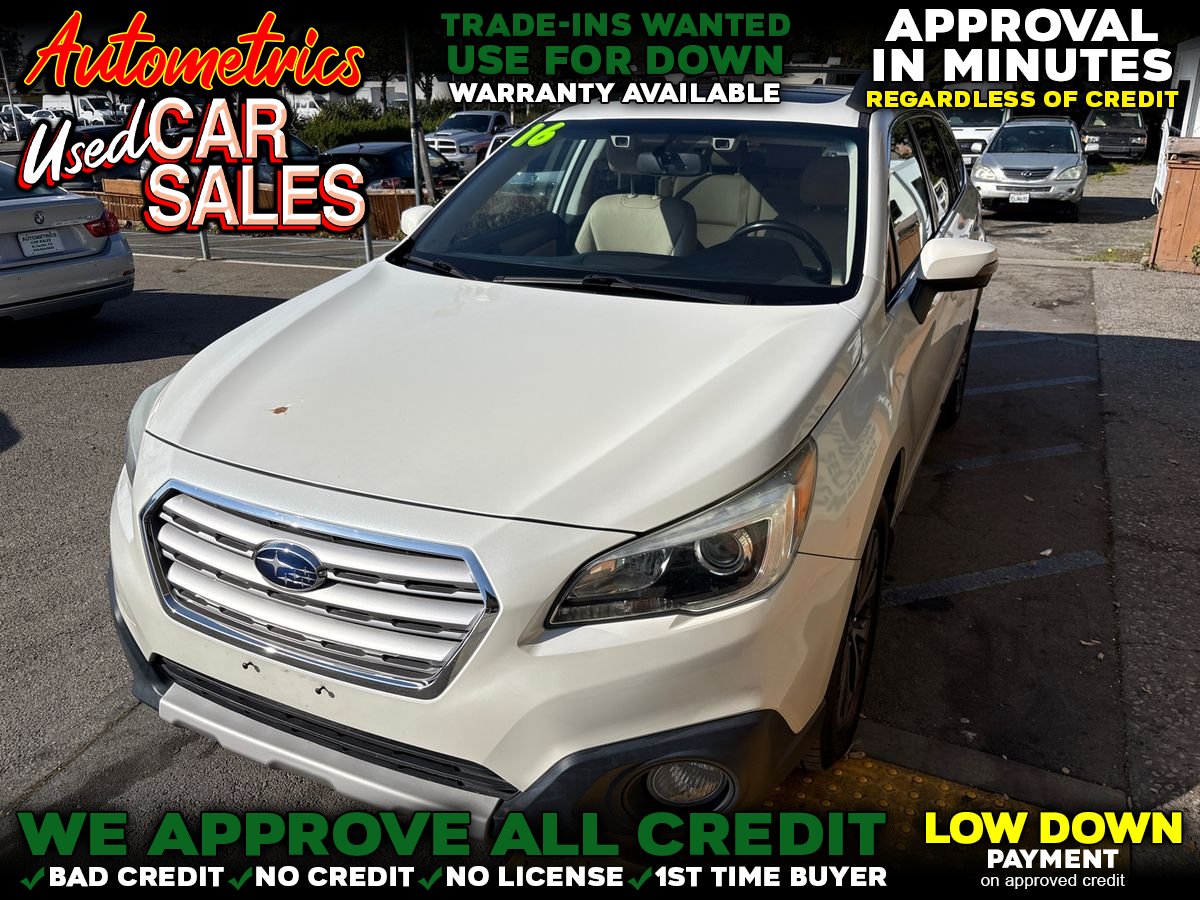 White 2016 Subaru Outback 2.5i Limited Wagon All-Wheel Drive Continuously Variable Transmission