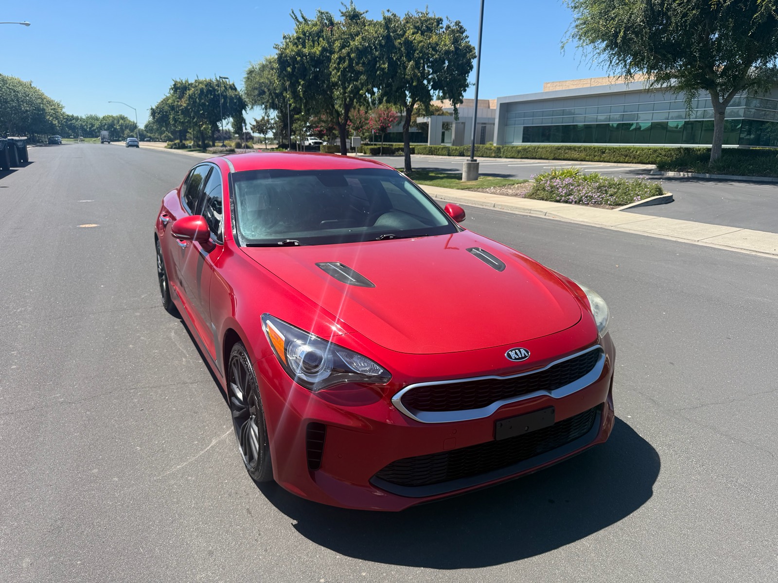 Red 2019 Kia Stinger Sedan Rear-Wheel Drive 8-Speed Automatic