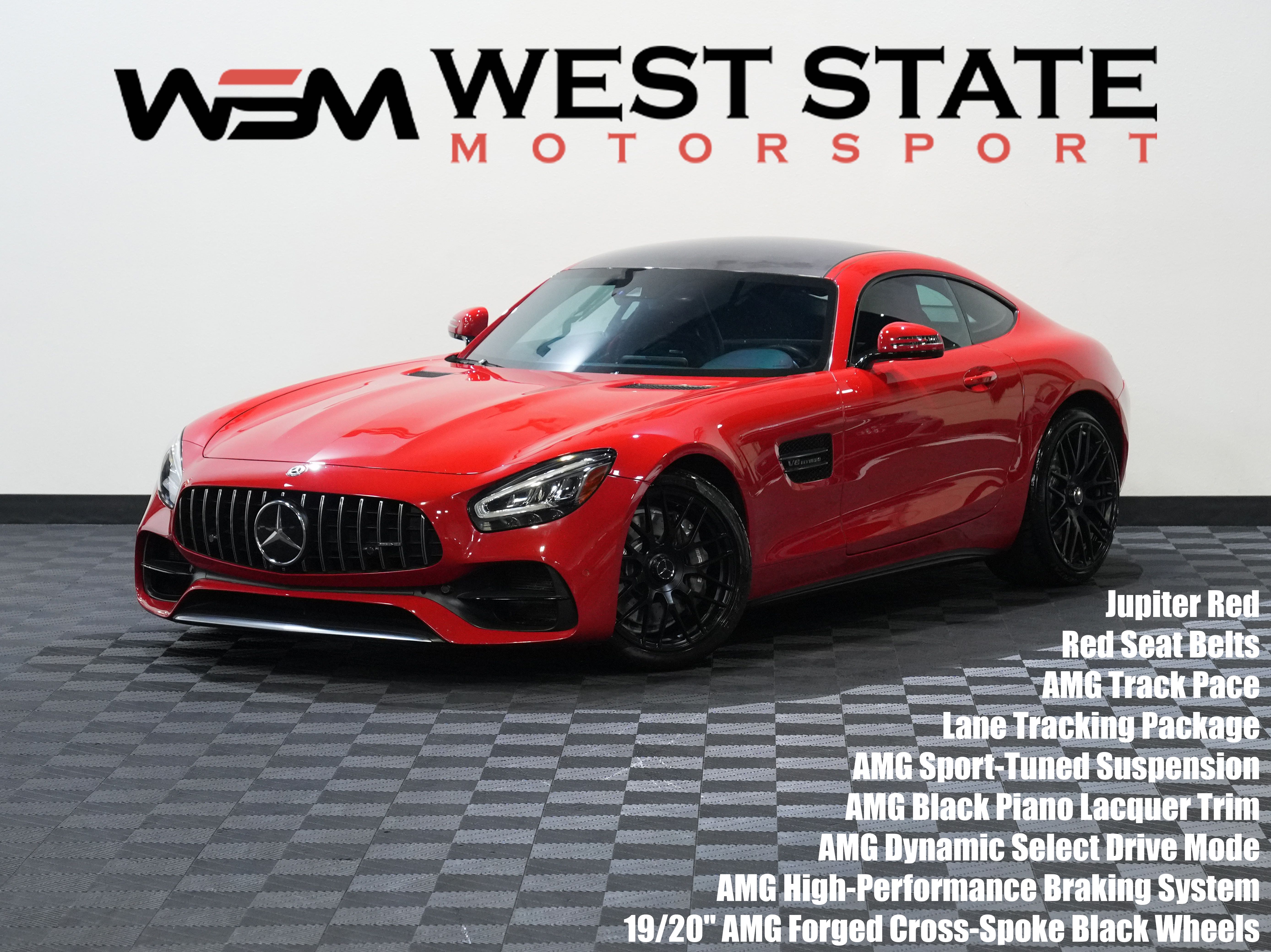 Red 2020 Mercedes-Benz AMG GT Coupe Rear-Wheel Drive 7-Speed Dual Clutch