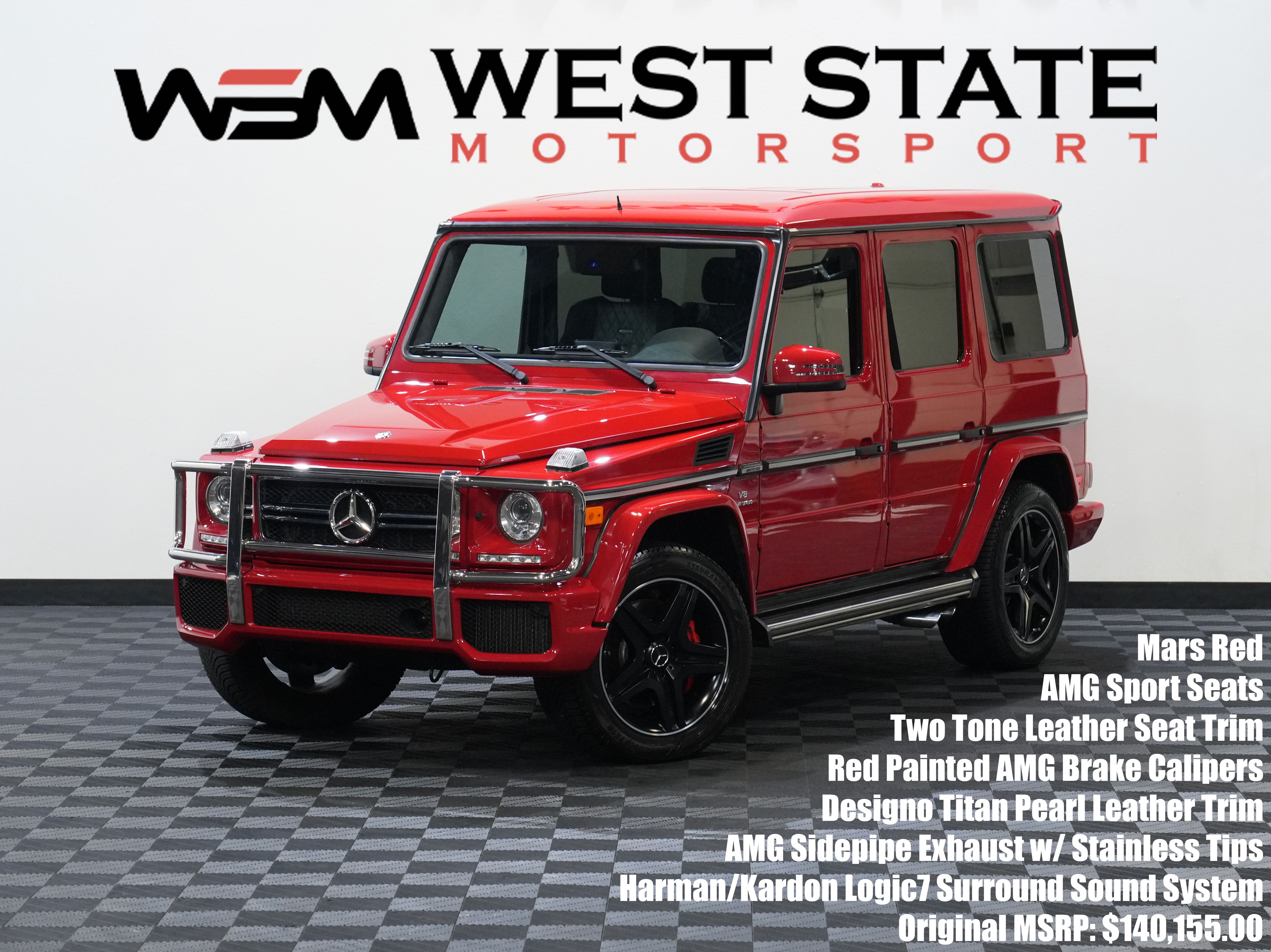 Red 2013 Mercedes-Benz G-Class SUV / Crossover All-Wheel Drive 7-Speed Automatic