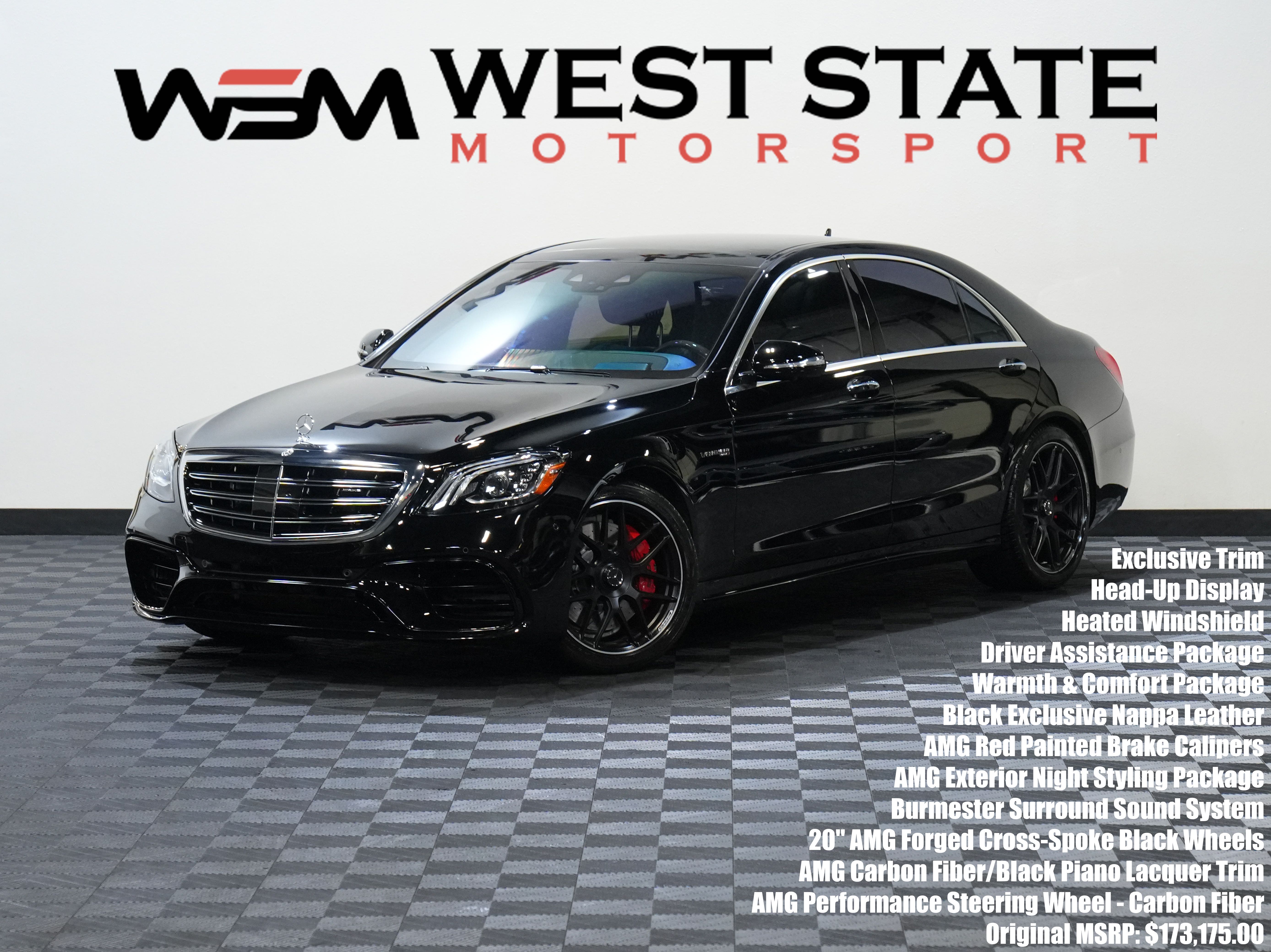 2020 Mercedes-Benz S-Class S AMG 63 4MATIC Sedan AWD