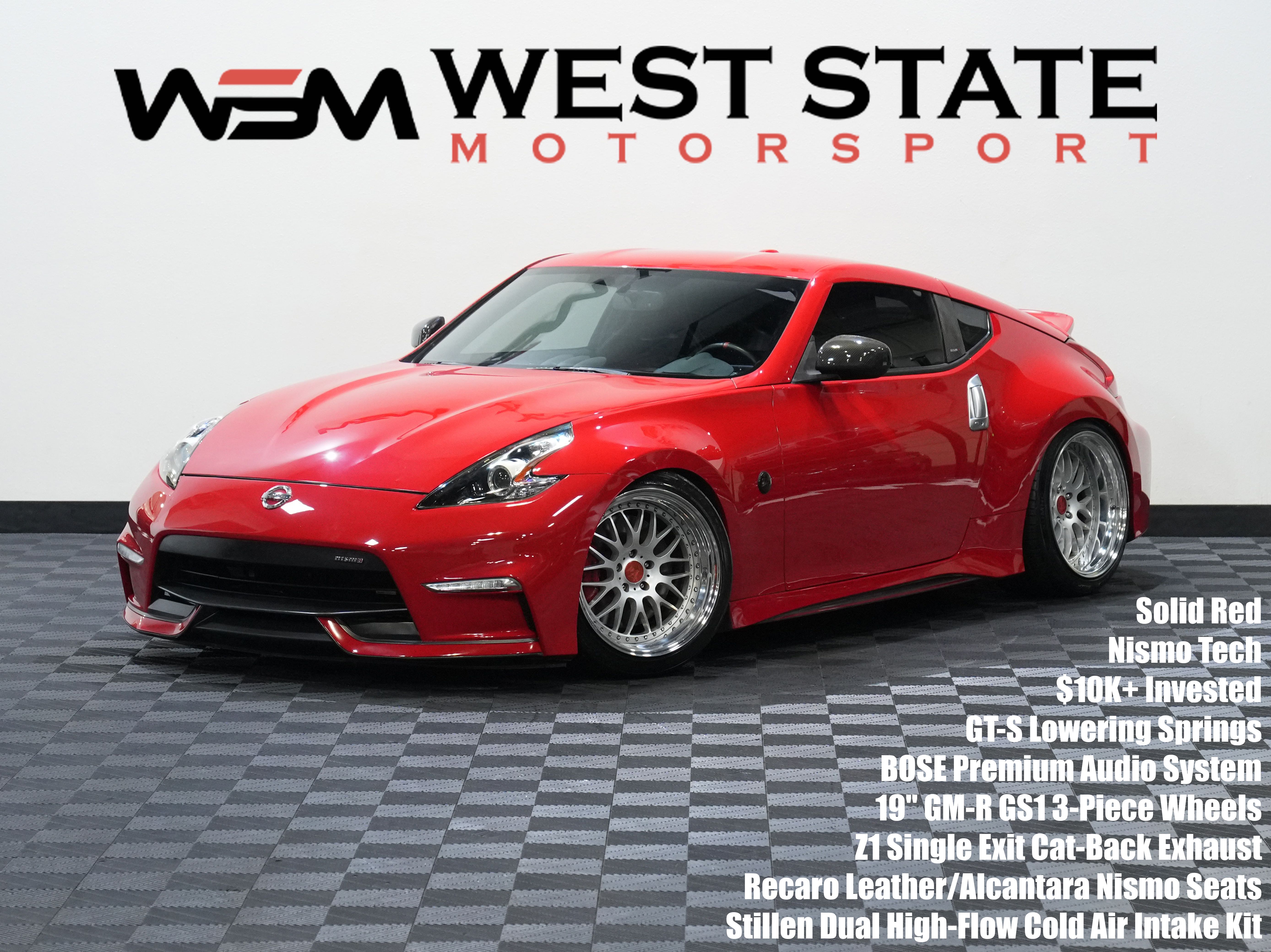 Red 2016 Nissan 370Z Coupe Rear-Wheel Drive 7-Speed Automatic