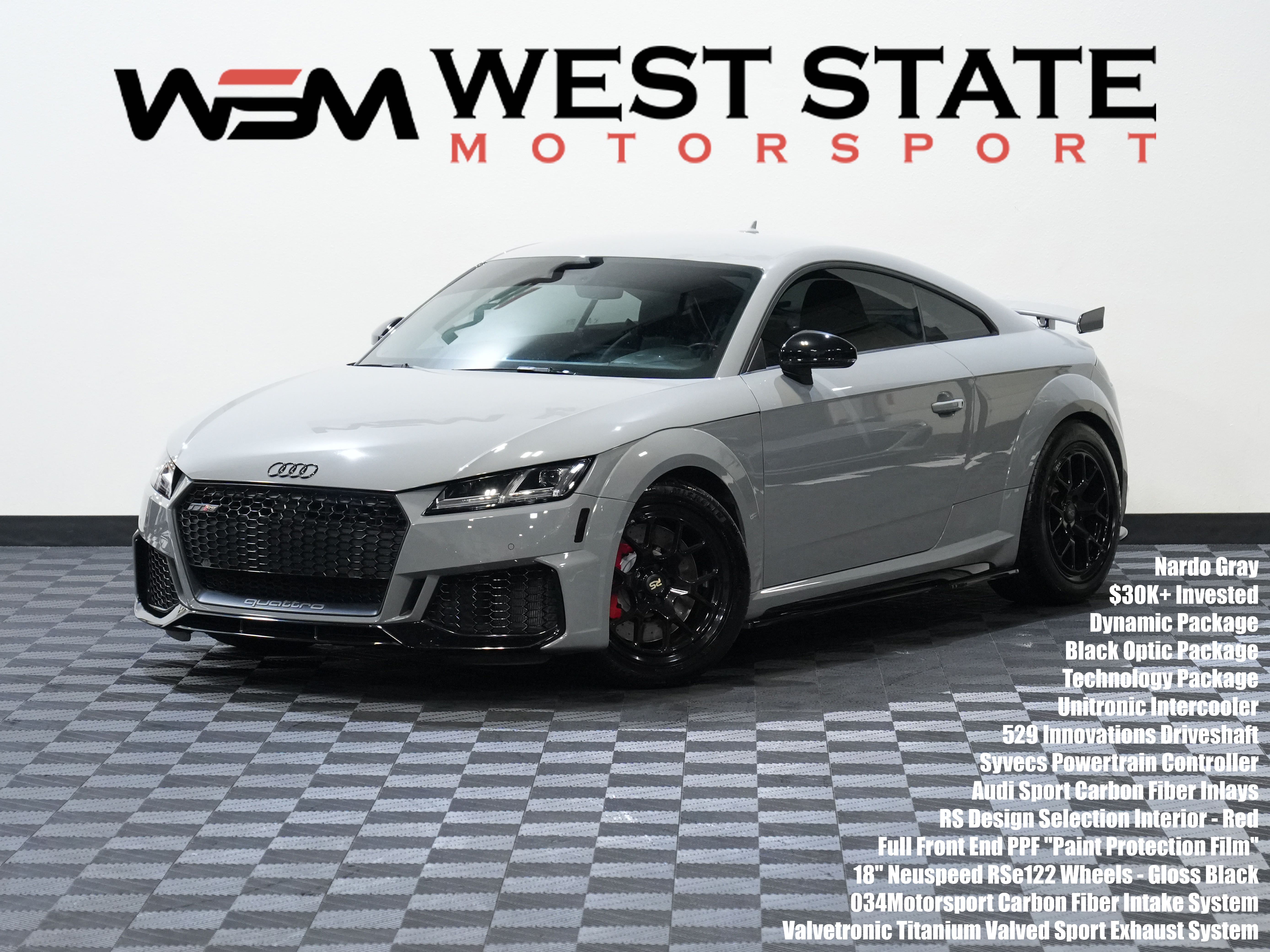 Gray 2019 Audi TT RS Coupe All-Wheel Drive 7-Speed Dual Clutch