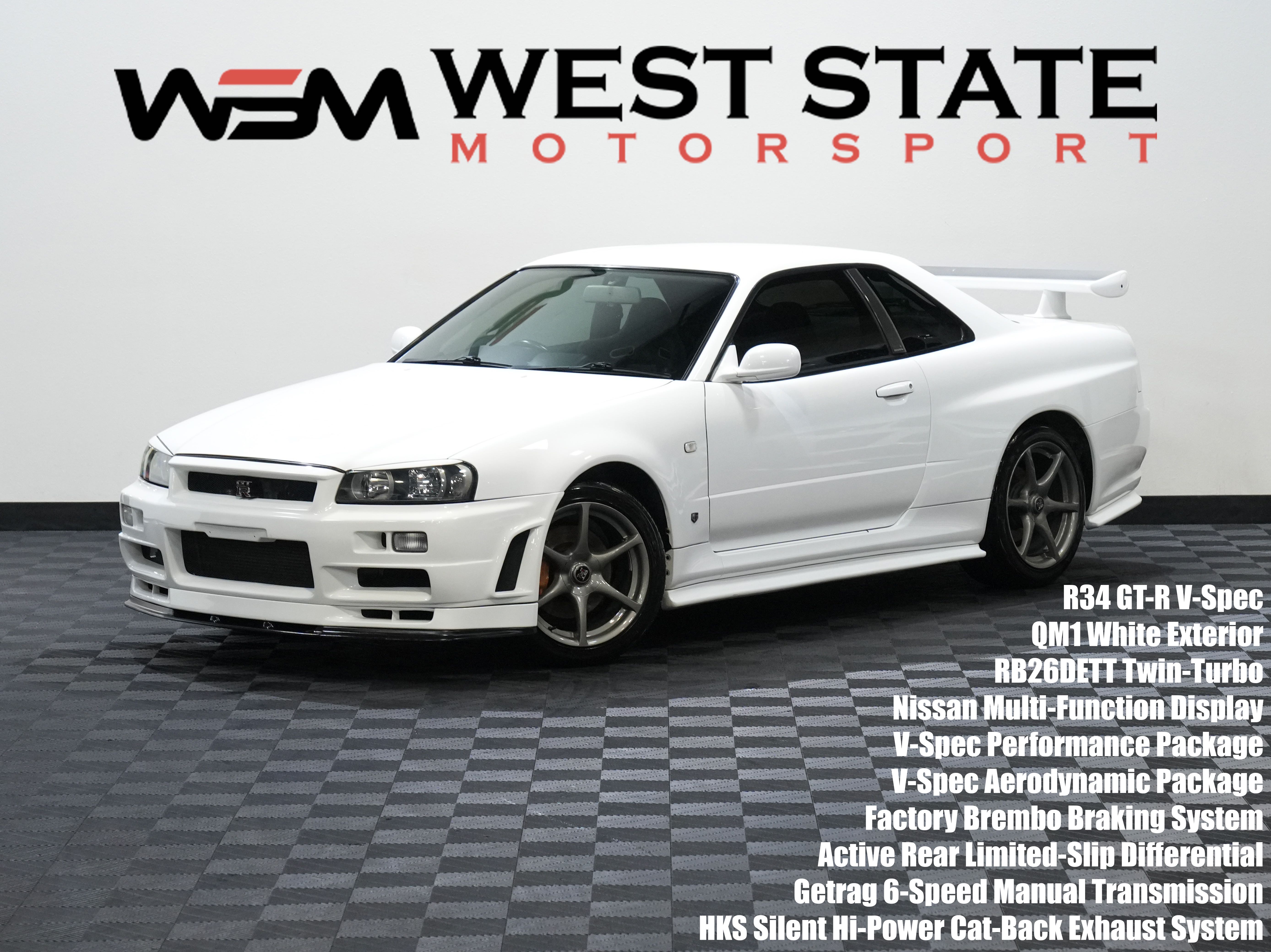 White 1999 Nissan GT-R Coupe Automatic