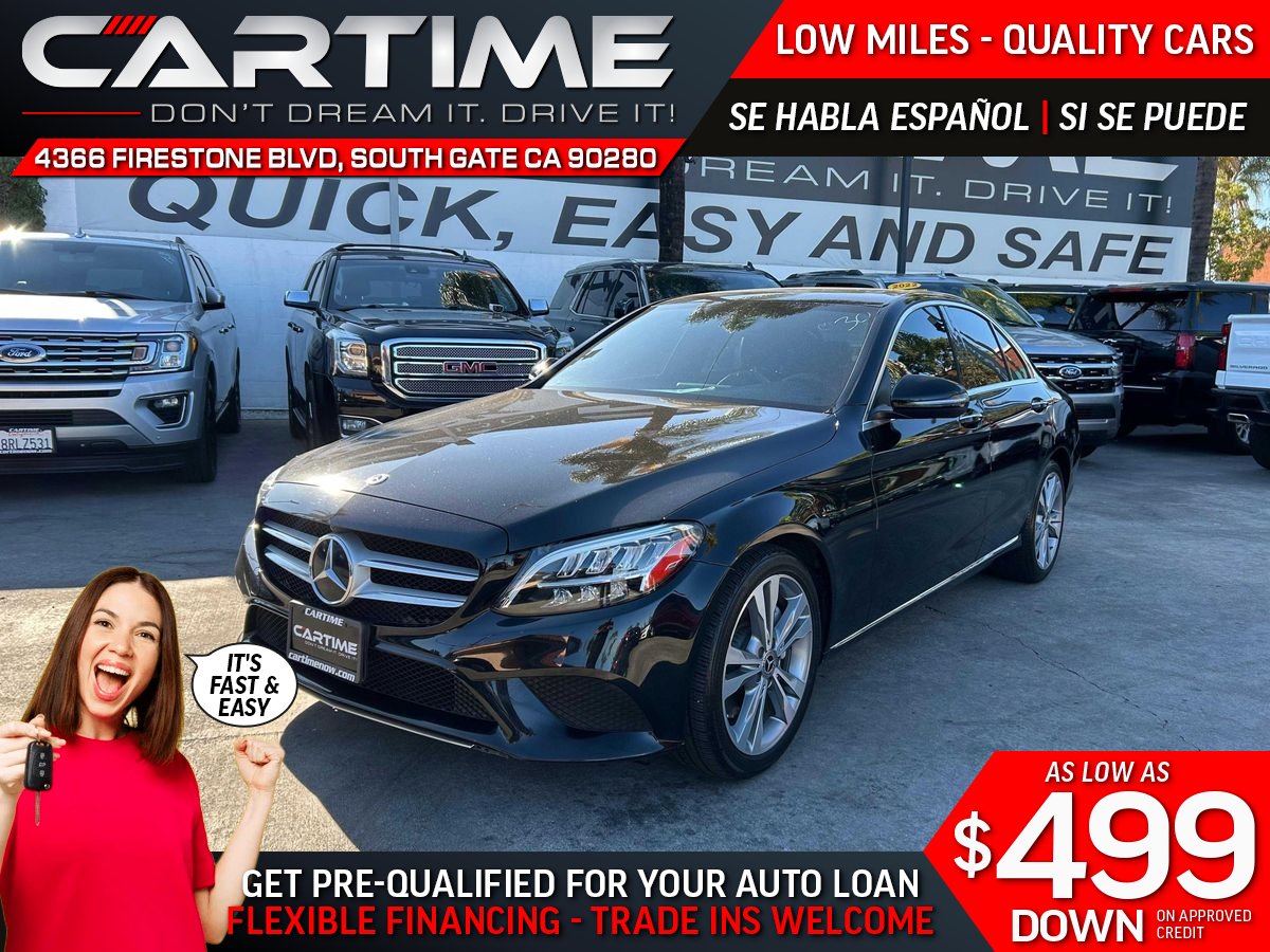 Black 2020 Mercedes-Benz C-Class Sedan Rear-Wheel Drive 9-Speed Automatic