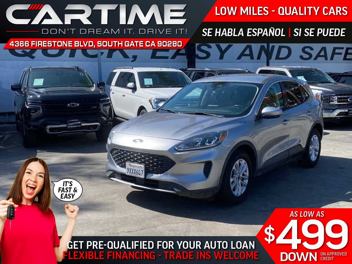 Silver 2021 Ford Escape SUV / Crossover Front-Wheel Drive 8-Speed Automatic