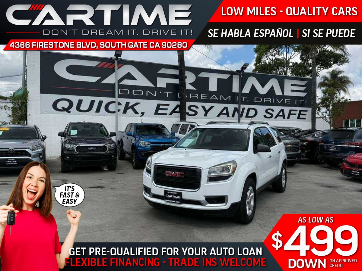 White 2016 GMC Acadia SLE-1 FWD SUV / Crossover Front-Wheel Drive 6-Speed Automatic