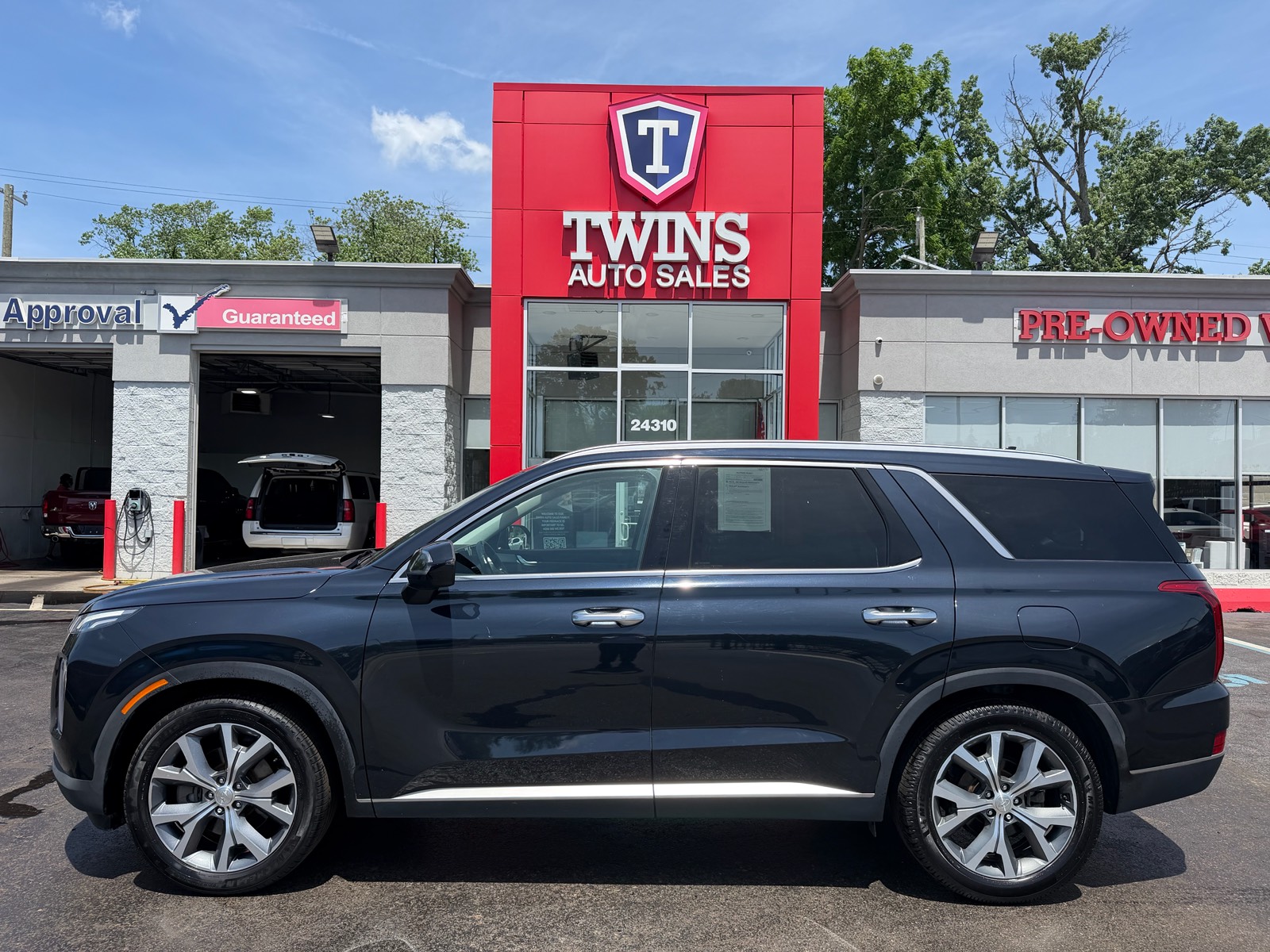 Blue 2021 Hyundai Palisade SEL FWD SUV / Crossover Front-Wheel Drive 8-Speed Automatic