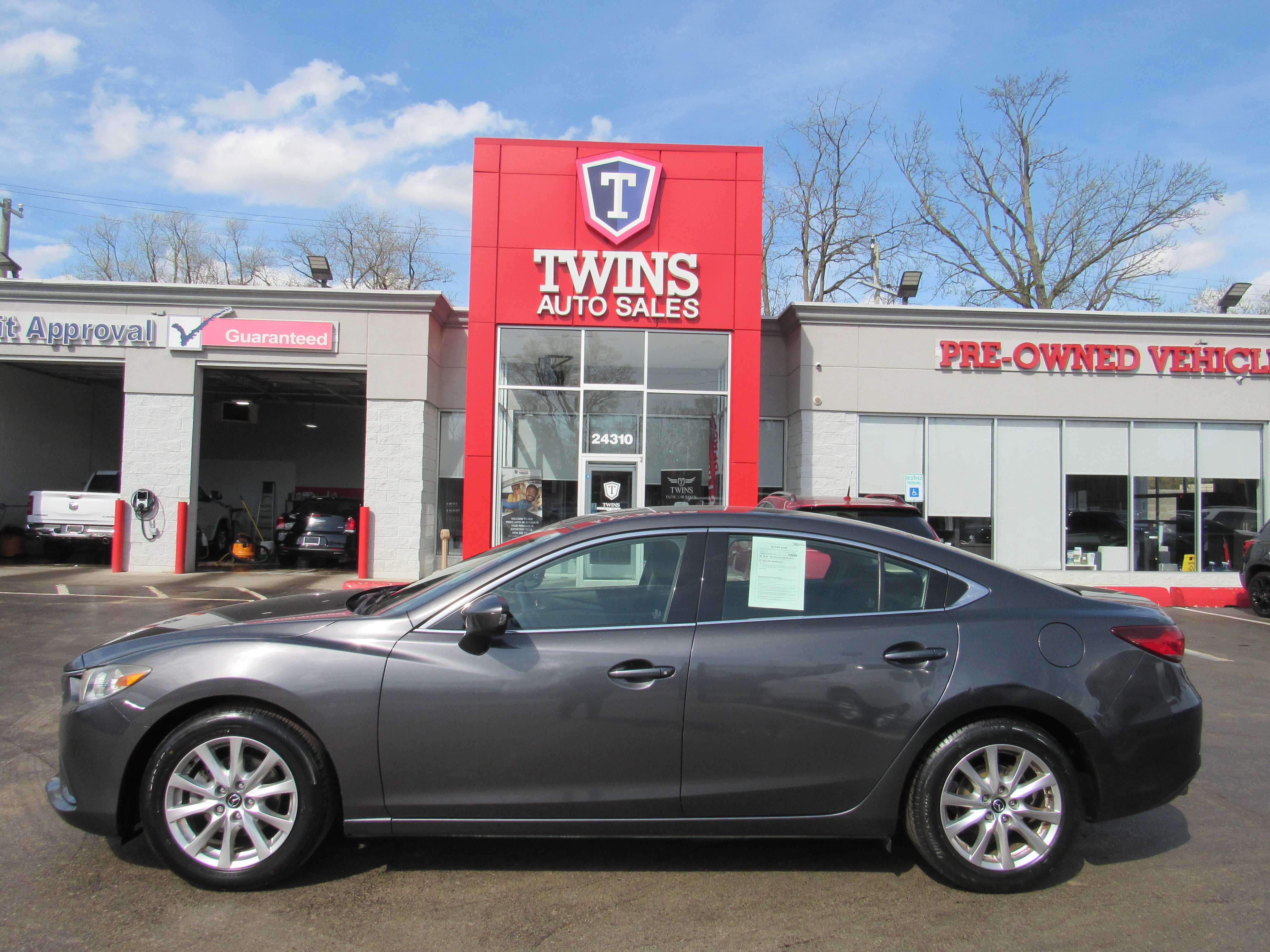 Gray 2015 Mazda MAZDA6 i Sport Sedan Front-Wheel Drive 6-Speed Automatic