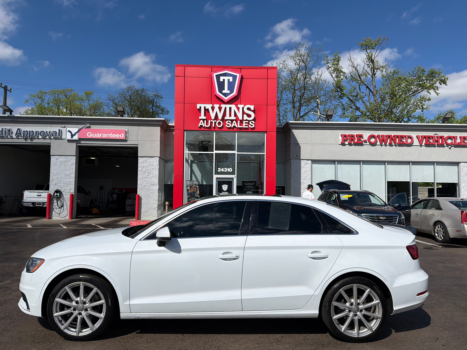White 2015 Audi A3 2.0T quattro Premium Plus Sedan AWD Sedan All-Wheel Drive 6-Speed Automatic