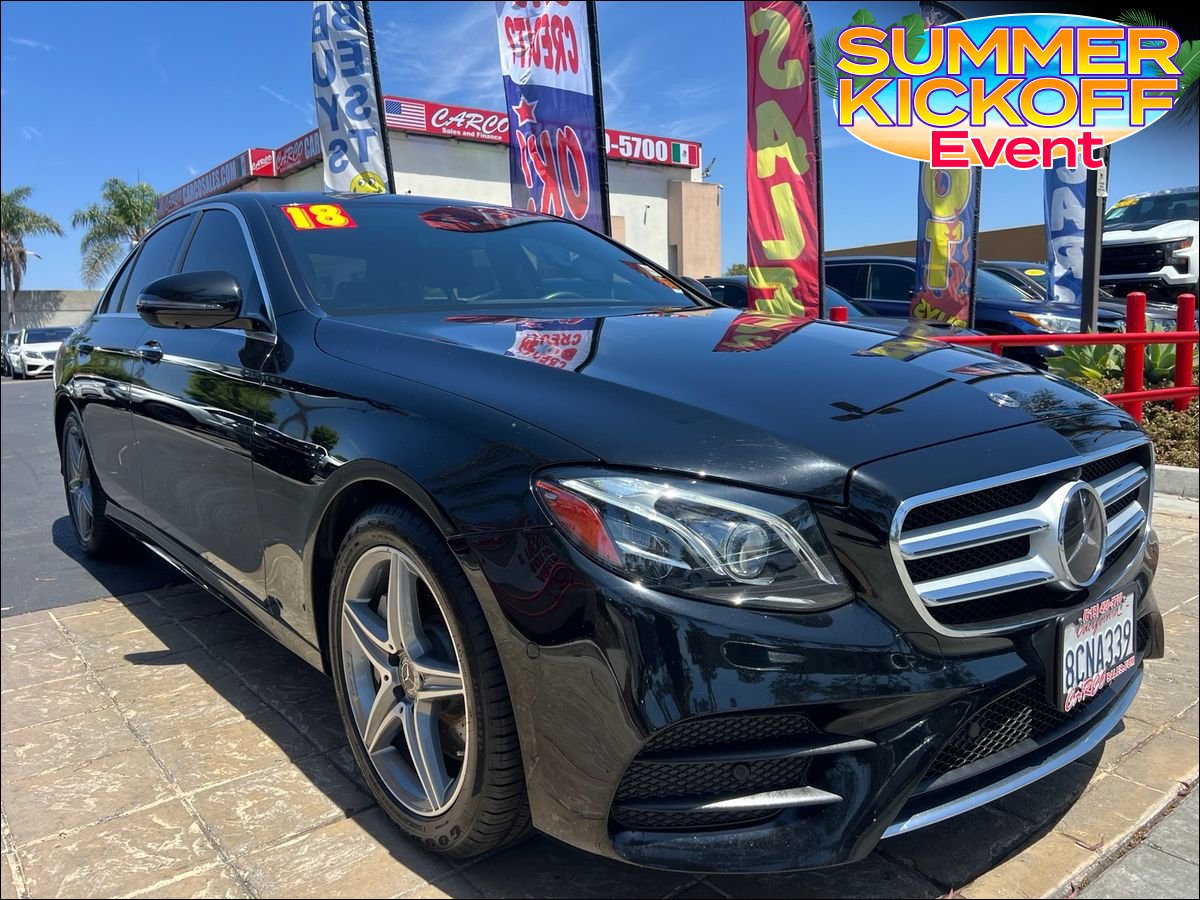 Black 2018 Mercedes-Benz E-Class Sedan All-Wheel Drive 9-Speed Automatic