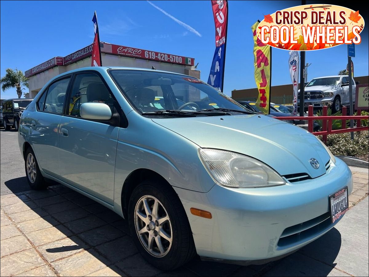 Blue 2002 Toyota Prius Sedan Front-Wheel Drive Automatic