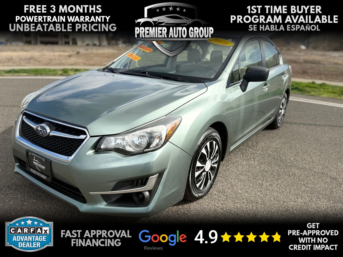 Green 2016 Subaru Impreza 2.0i Sedan AWD Sedan All-Wheel Drive Continuously Variable Transmission
