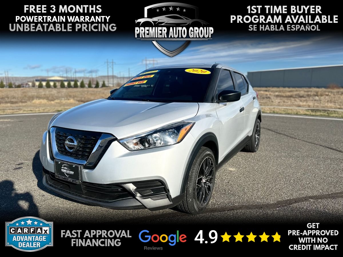 Silver 2020 Nissan Kicks S FWD SUV / Crossover Front-Wheel Drive Continuously Variable Transmission