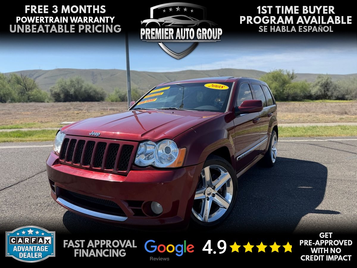 Red 2008 Jeep Grand Cherokee SRT8 SUV / Crossover Four-Wheel Drive 5-Speed Automatic Overdrive