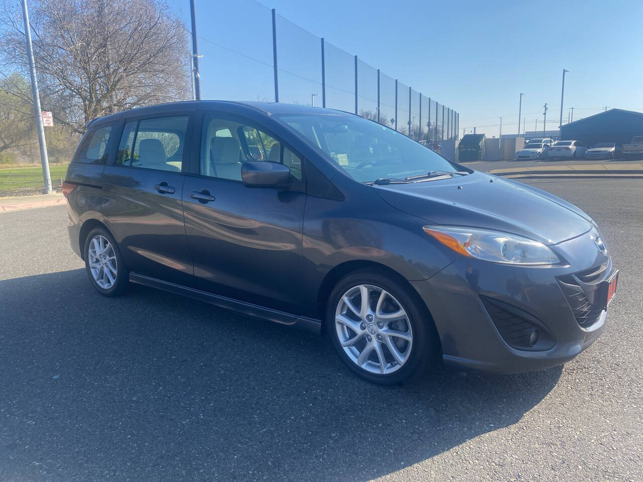 Gray 2012 Mazda MAZDA5 Touring Minivan Front-Wheel Drive 5-Speed Automatic