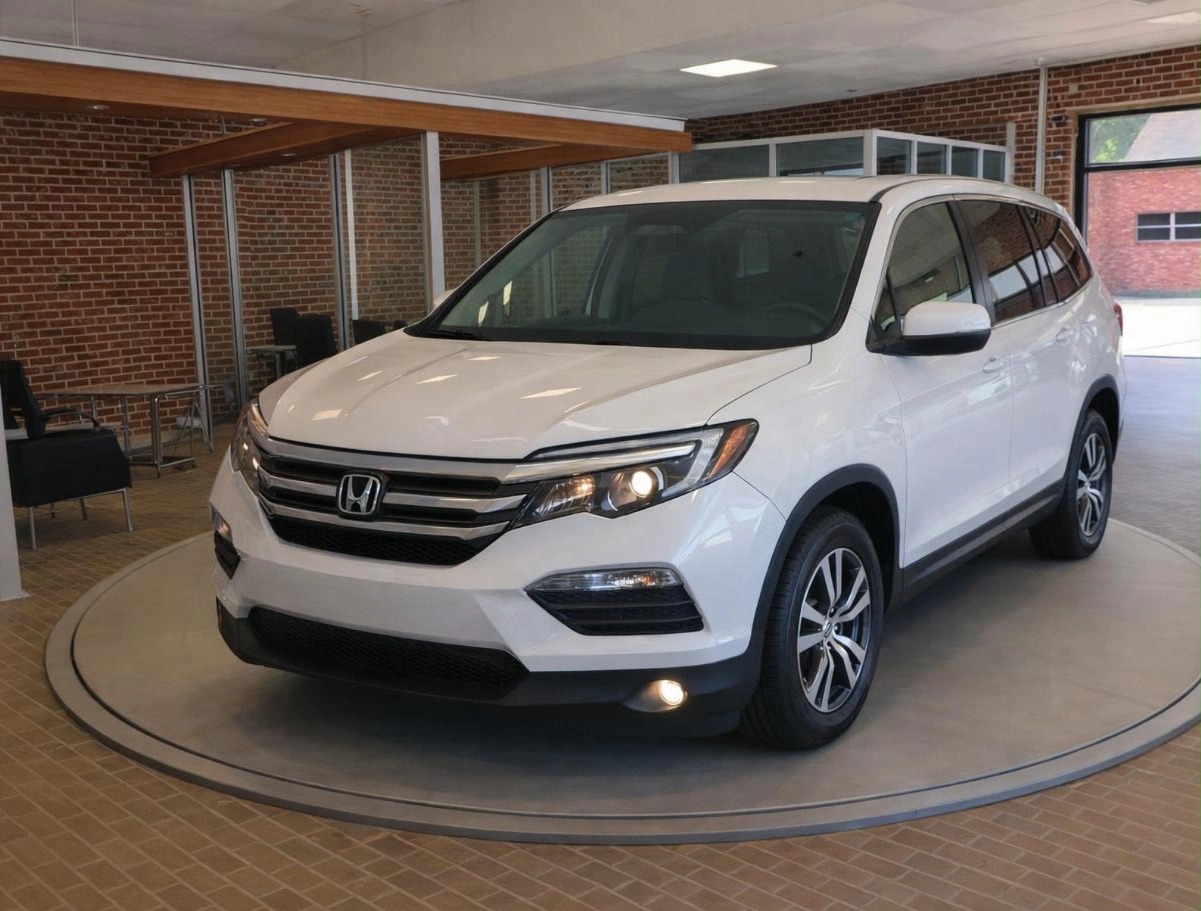 White 2018 Honda Pilot EX-L FWD SUV / Crossover Front-Wheel Drive 6-Speed Automatic