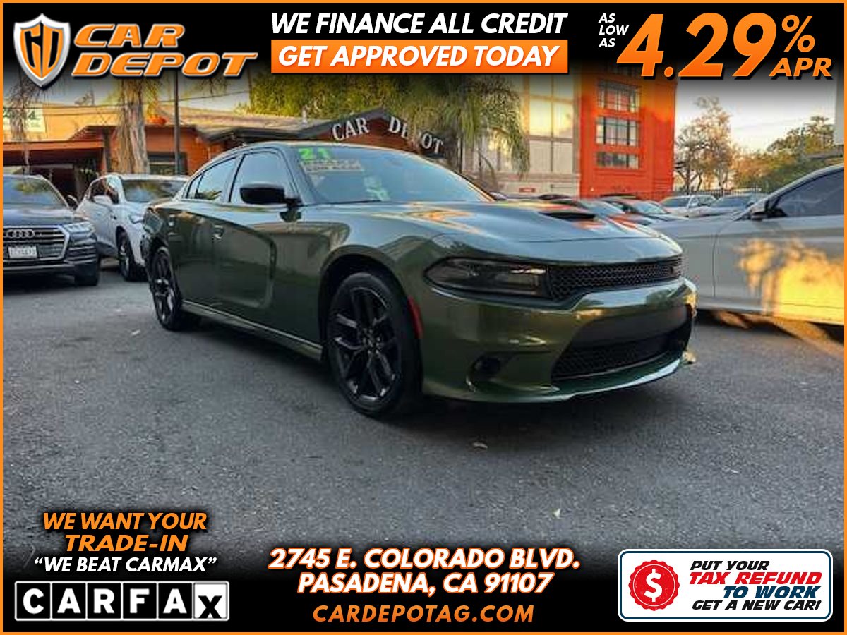 Green 2021 Dodge Charger GT RWD Sedan Rear-Wheel Drive 8-Speed Automatic