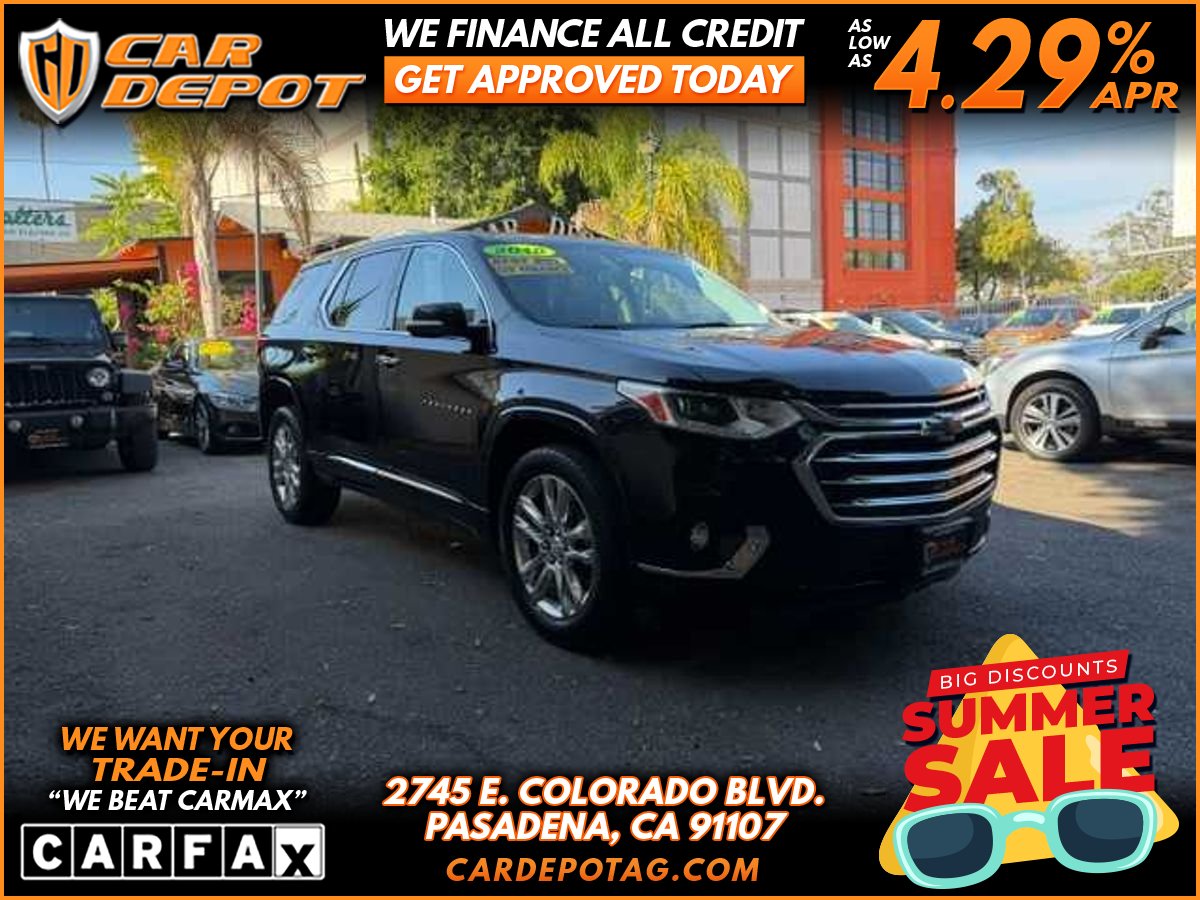 Black 2018 Chevrolet Traverse SUV / Crossover Four-Wheel Drive 9-Speed Automatic