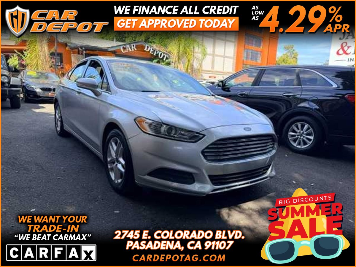 Silver 2014 Ford Fusion Sedan Front-Wheel Drive 6-Speed Automatic