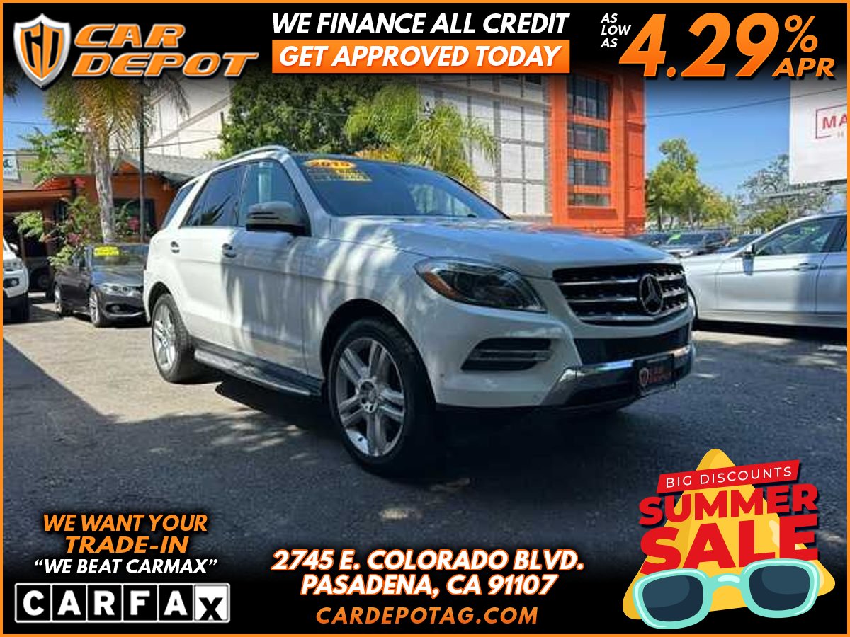 White 2015 Mercedes-Benz M-Class SUV / Crossover All-Wheel Drive 7-Speed Automatic