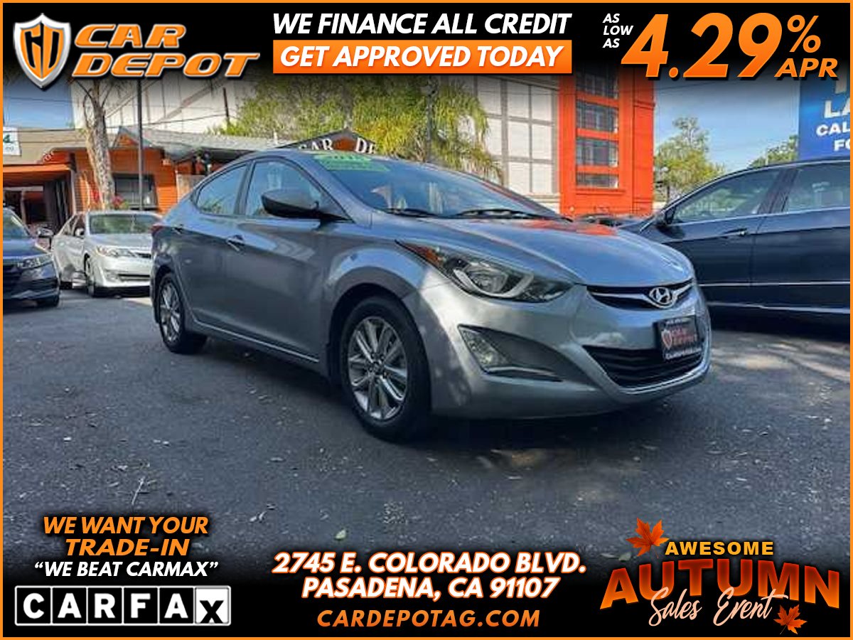 Gray 2015 Hyundai Elantra Sedan Front-Wheel Drive 6-Speed Automatic