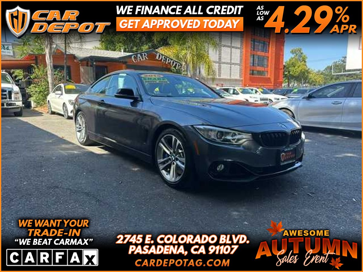 Gray 2015 BMW 4 Series Coupe Rear-Wheel Drive 8-Speed Automatic