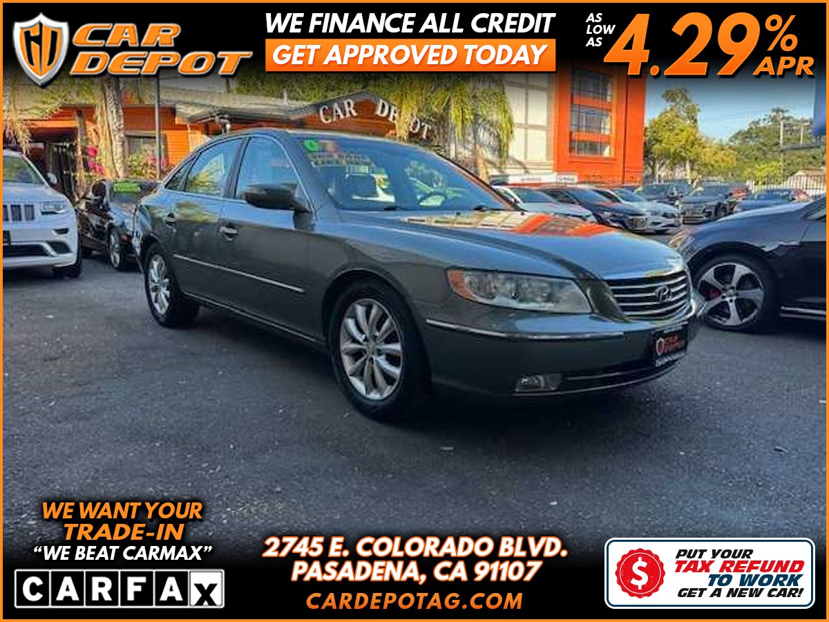 Gray 2007 Hyundai Azera Limited FWD Sedan Front-Wheel Drive 5-Speed Automatic Overdrive