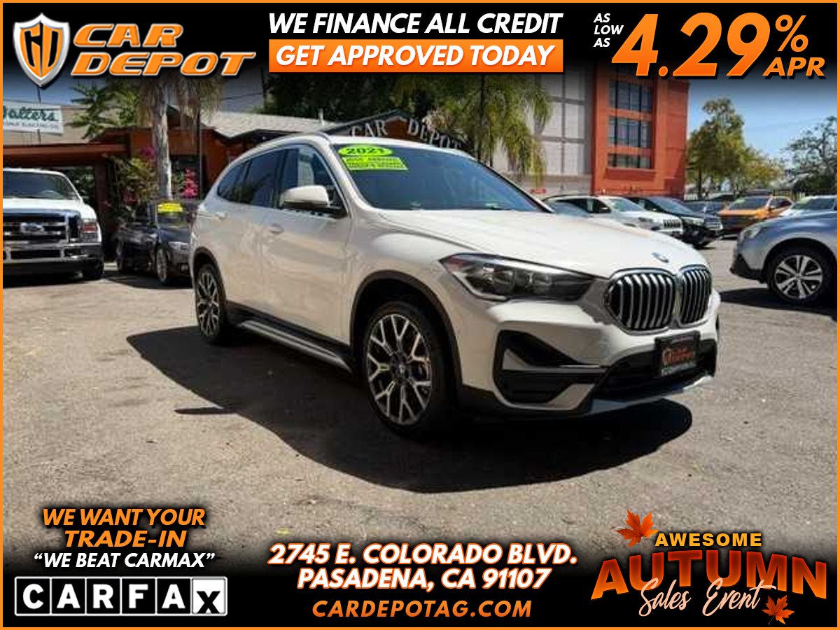 White 2021 BMW X1 SUV / Crossover Front-Wheel Drive 8-Speed Automatic