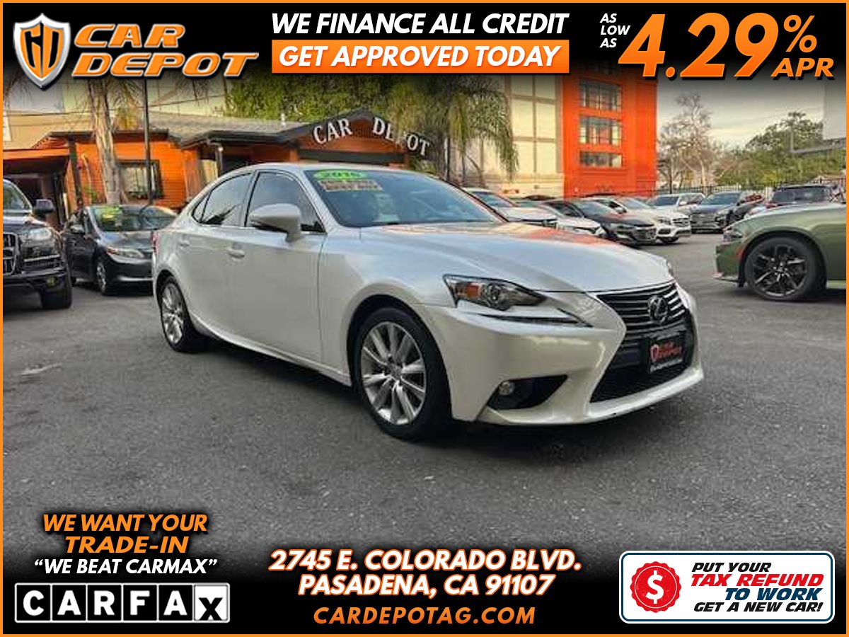 White 2016 Lexus IS 200t RWD Sedan Rear-Wheel Drive 8-Speed Automatic