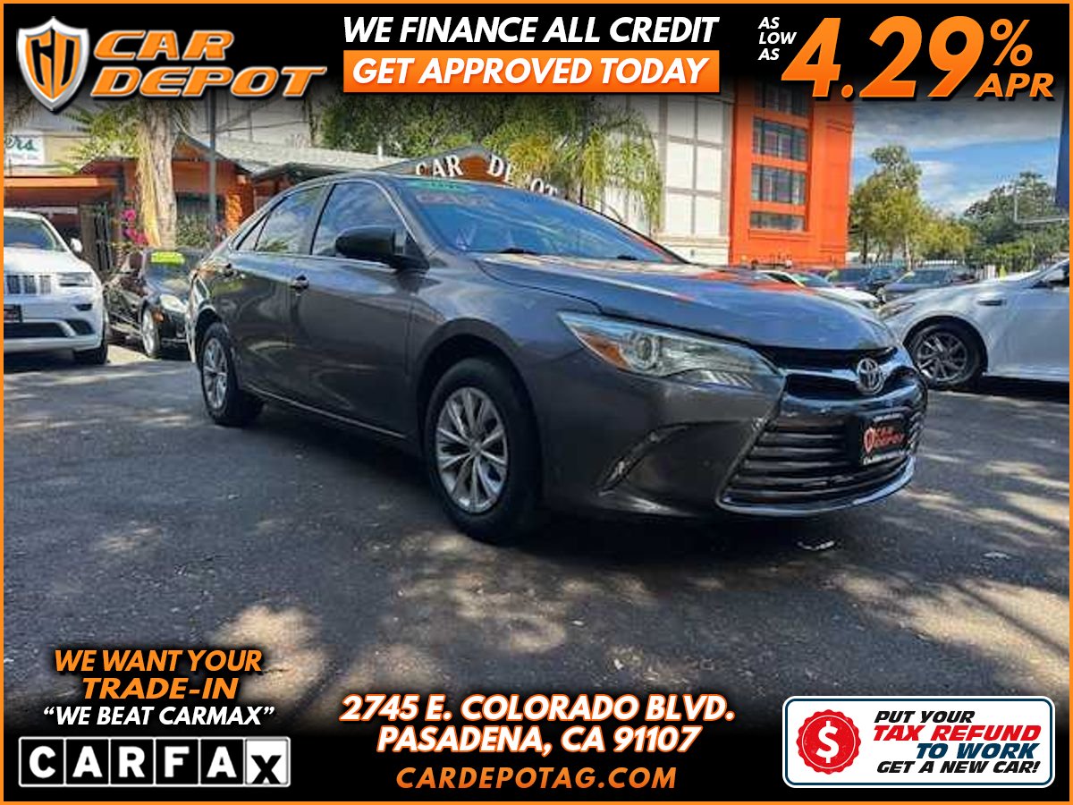 Gray 2016 Toyota Camry LE Sedan Front-Wheel Drive 6-Speed Automatic