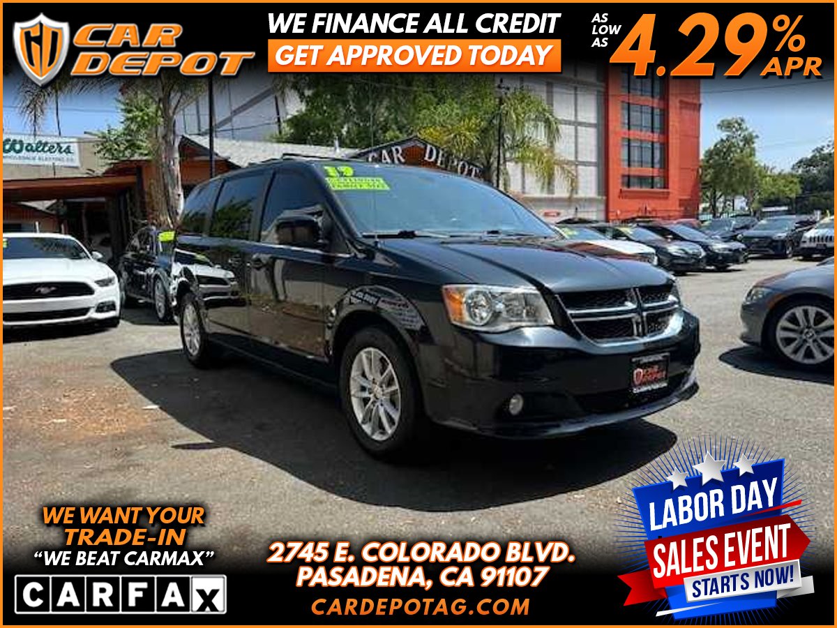 Black 2019 Dodge Grand Caravan Minivan Front-Wheel Drive 6-Speed Automatic