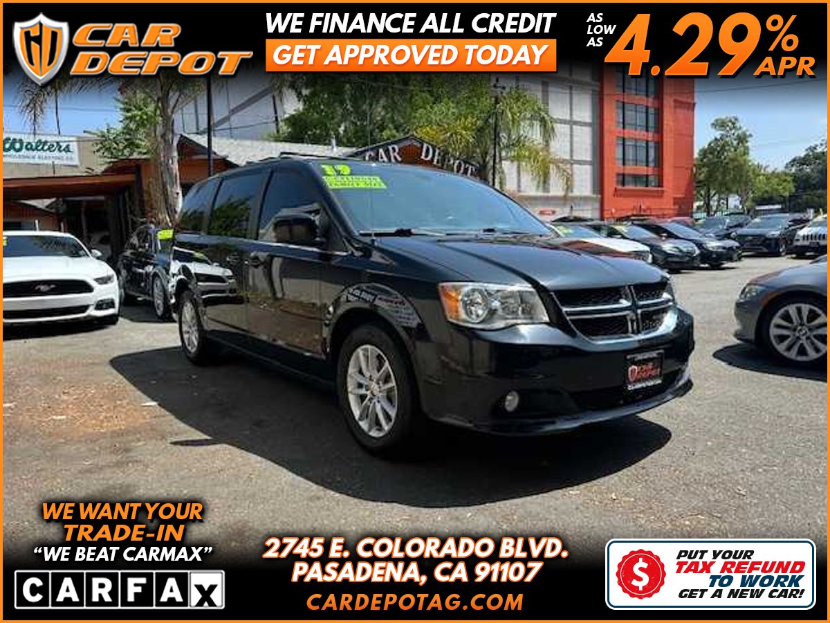 Black 2019 Dodge Grand Caravan SXT FWD Minivan Front-Wheel Drive 6-Speed Automatic