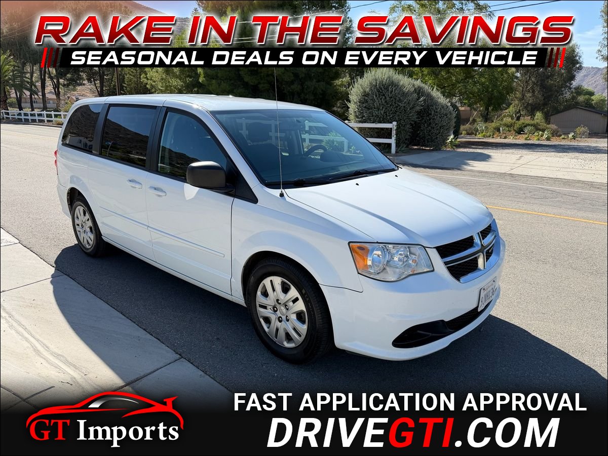 White 2016 Dodge Grand Caravan Minivan Front-Wheel Drive 6-Speed Automatic