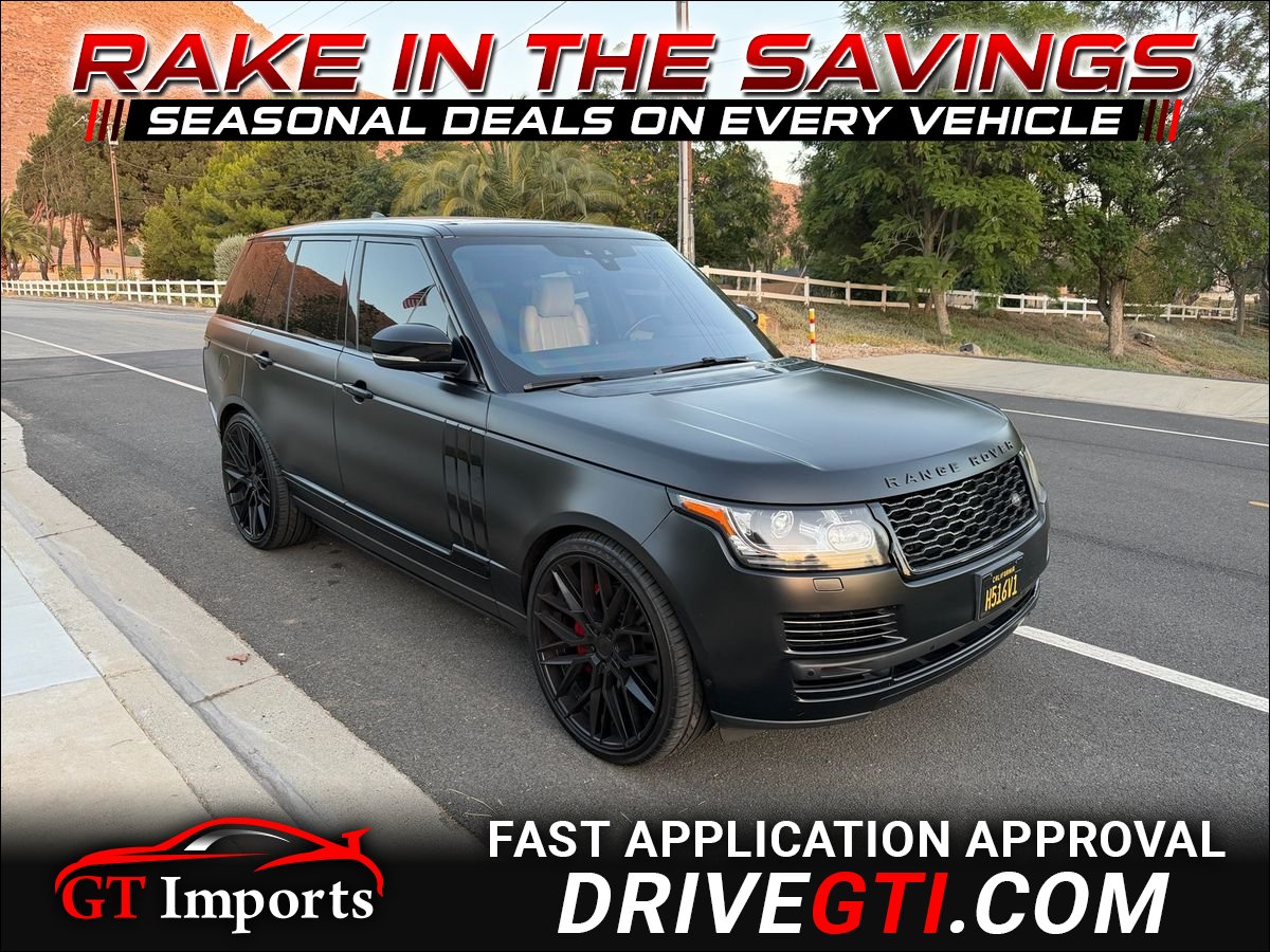 Black 2017 Land Rover Range Rover SUV / Crossover All-Wheel Drive 8-Speed Automatic
