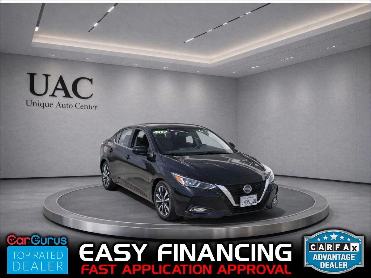 Black 2021 Nissan Versa SV FWD Sedan Front-Wheel Drive Continuously Variable Transmission