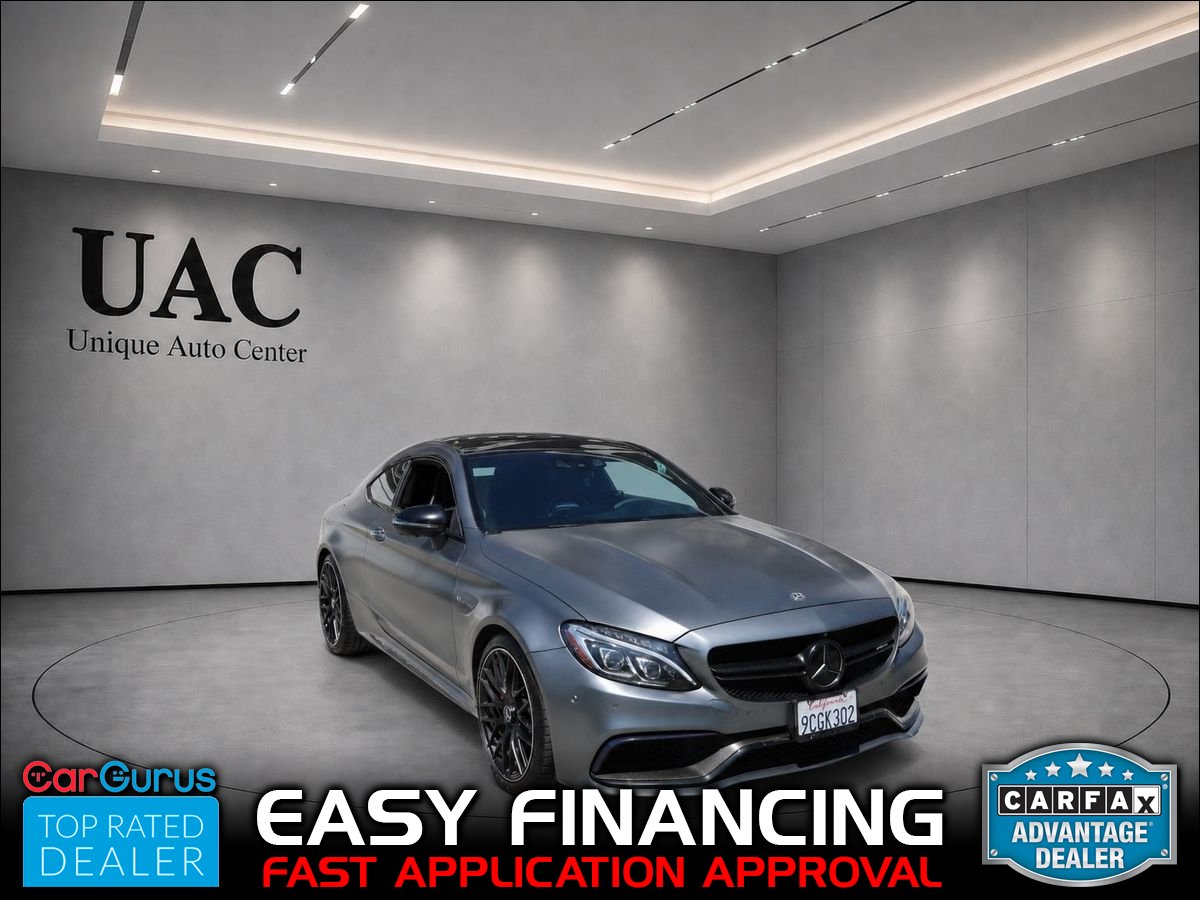 Gray 2018 Mercedes-Benz C-Class Coupe Rear-Wheel Drive 7-Speed Automatic