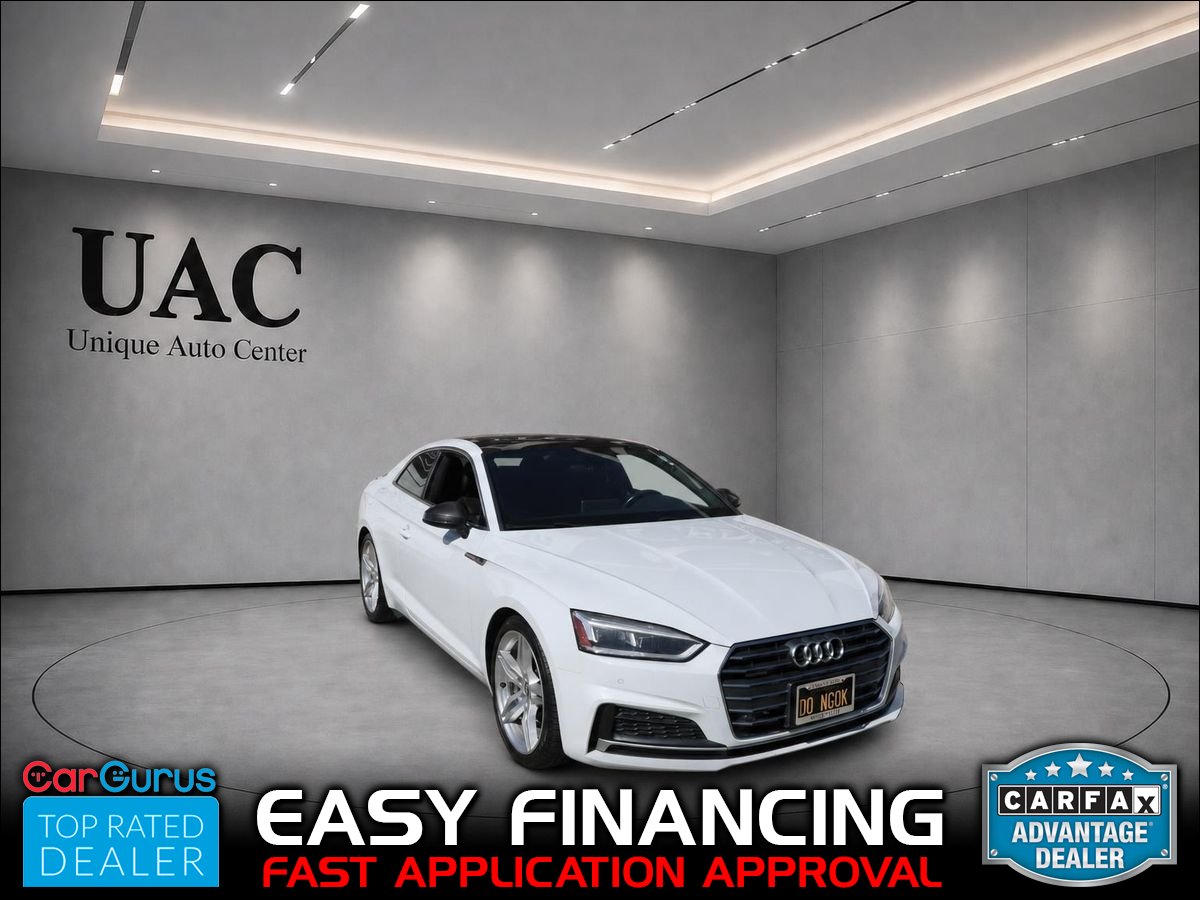 White 2018 Audi A5 Coupe All-Wheel Drive 7-Speed Automatic