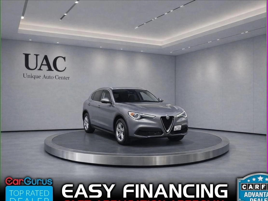 Gray 2018 Alfa Romeo Stelvio Ti AWD SUV / Crossover All-Wheel Drive 8-Speed Automatic