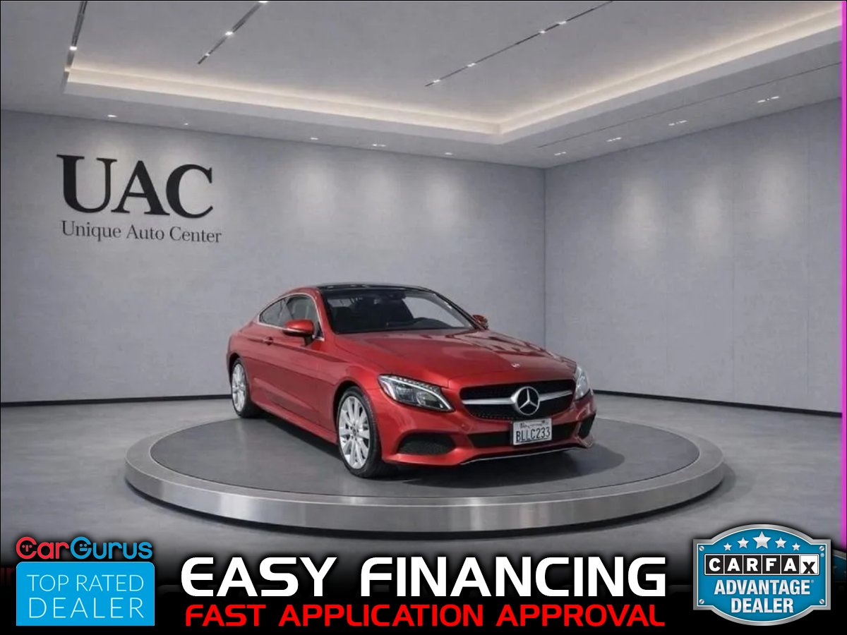 Red 2019 Mercedes-Benz C-Class C 300 Coupe RWD Coupe Rear-Wheel Drive 9-Speed Automatic