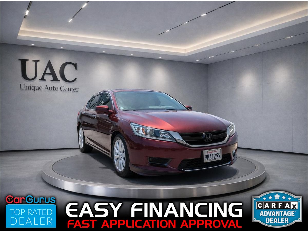 Red 2014 Honda Accord Sedan Front-Wheel Drive Continuously Variable Transmission