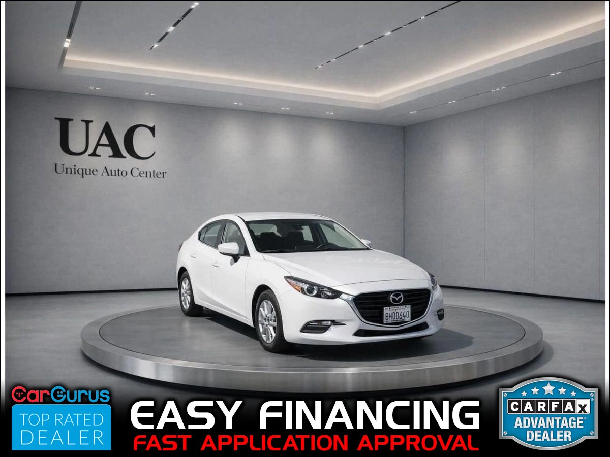 White 2018 Mazda MAZDA3 Sport Sedan Front-Wheel Drive 6-Speed Automatic